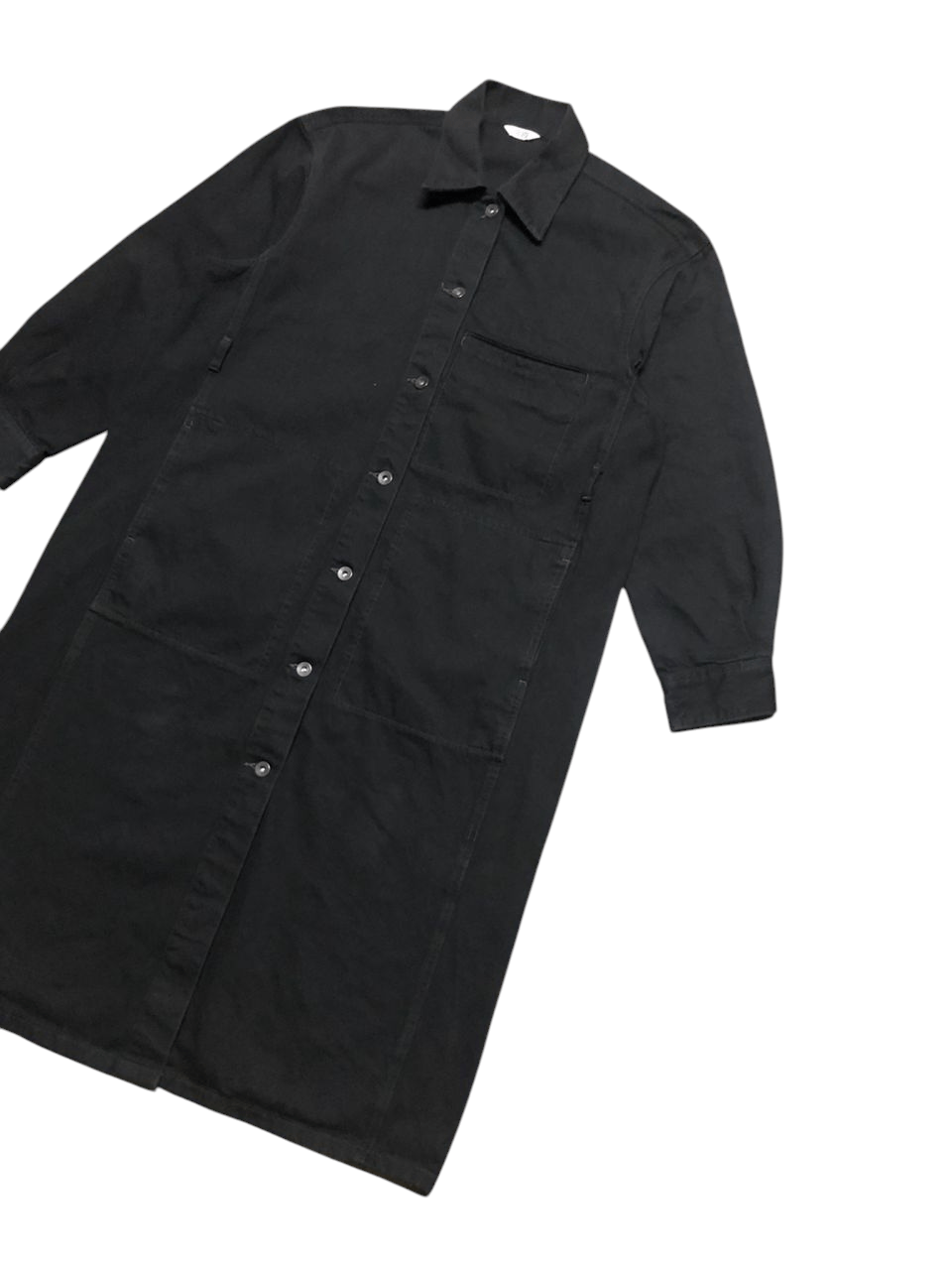 Lemaire × Uniqlo Uniqlo x Lemaire All Black Denim Trenchcoat Size L / US 10 / IT 46 - 5 Thumbnail