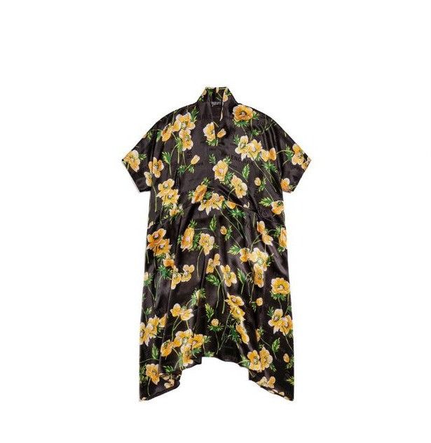 Balenciaga oc11z1125 Oversized Dress in Multicolor Size L / US 10 / IT 46 - 1 Preview
