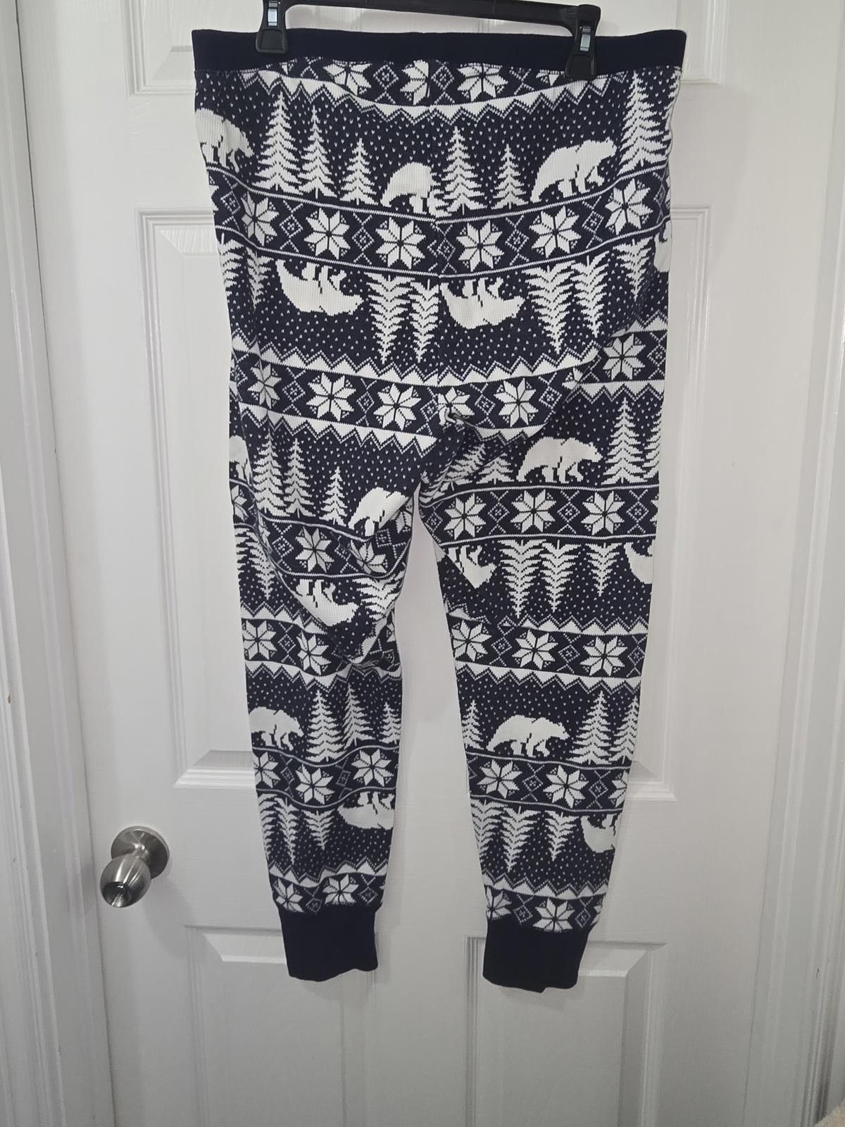 Old Navy Old Navy Unisex Pajama Set w/ Bear & Snowflake Pattern Size ONE SIZE - 6 Thumbnail