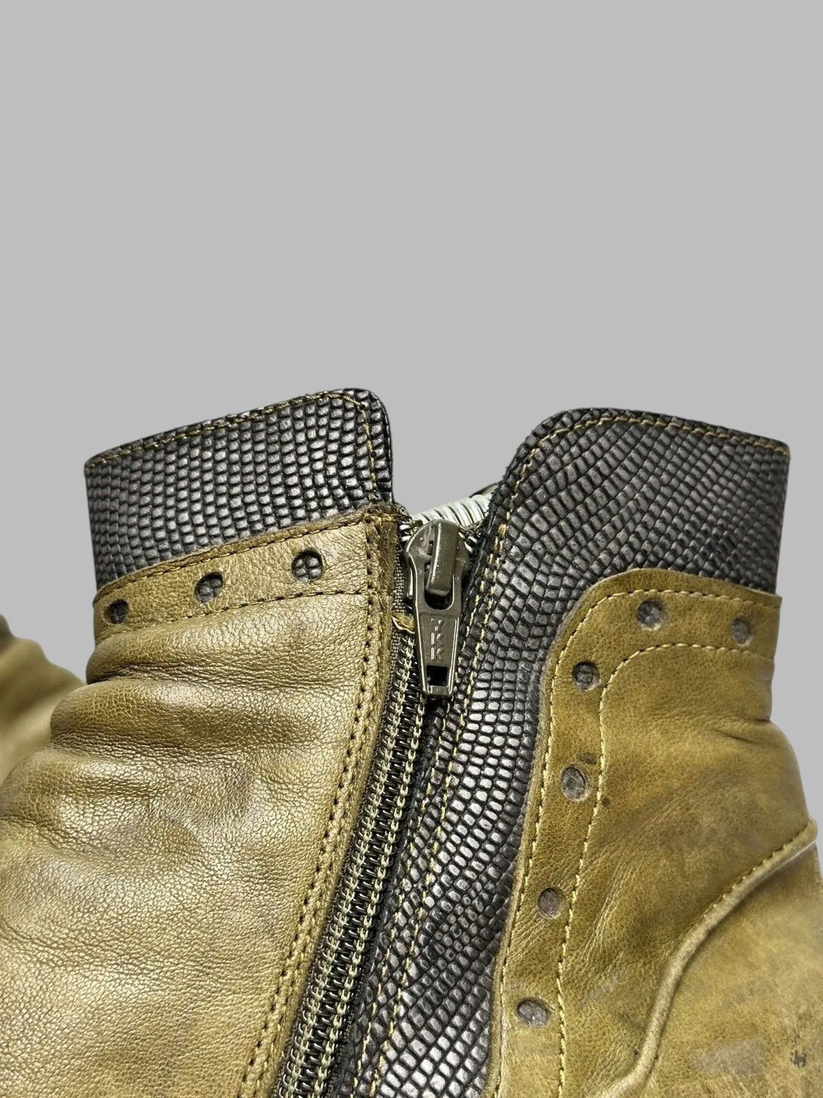 Issey Miyake Rick Owens Inspired Vintage Italian Leather Biker Boots AS98 Size US 9 / IT 39 - 11 Thumbnail