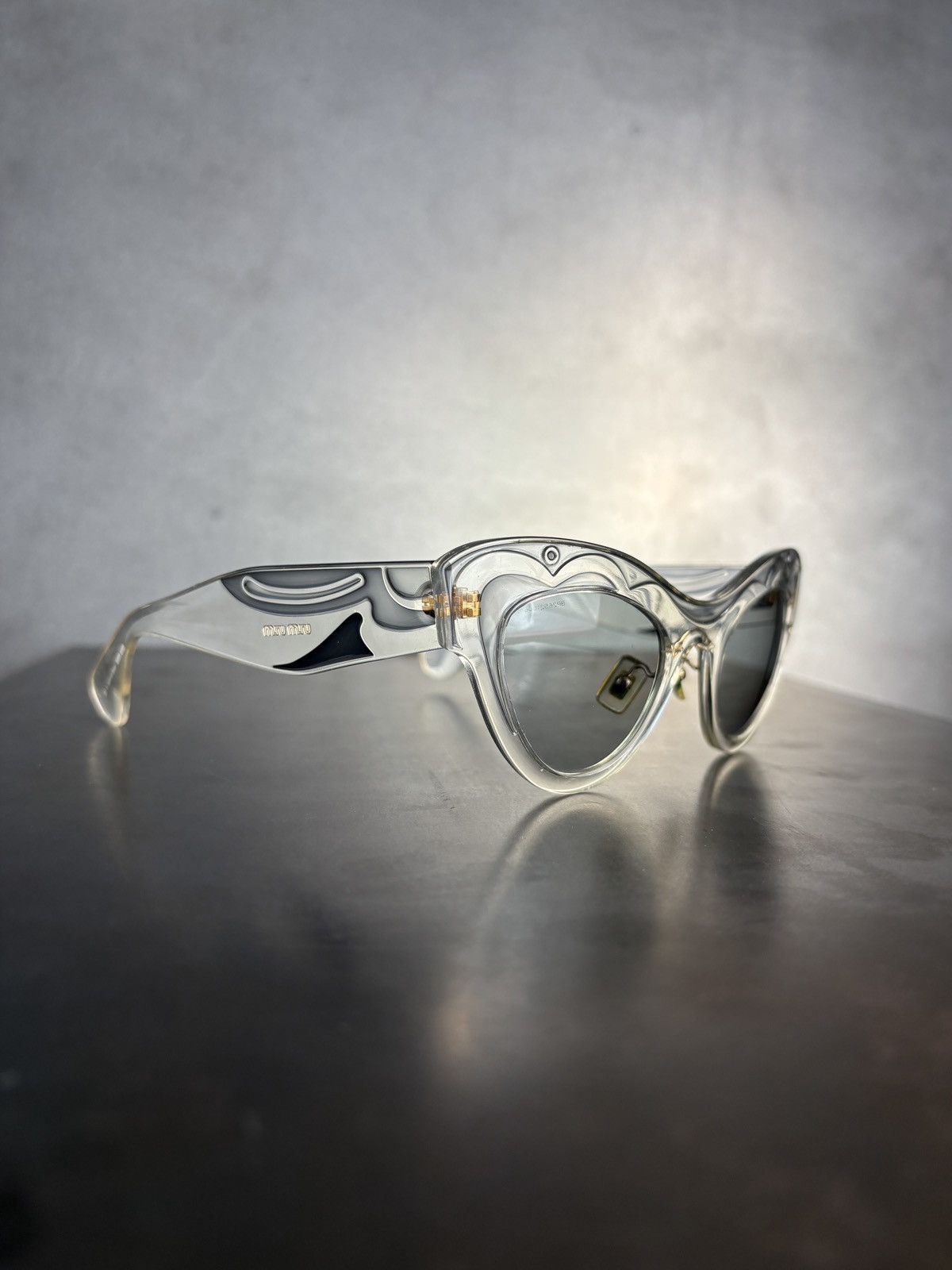 Miu Miu × Prada S/S 2014 Miu Miu Sunglasses Indie Sleeze Clear Translucent Size ONE SIZE - 20 Thumbnail