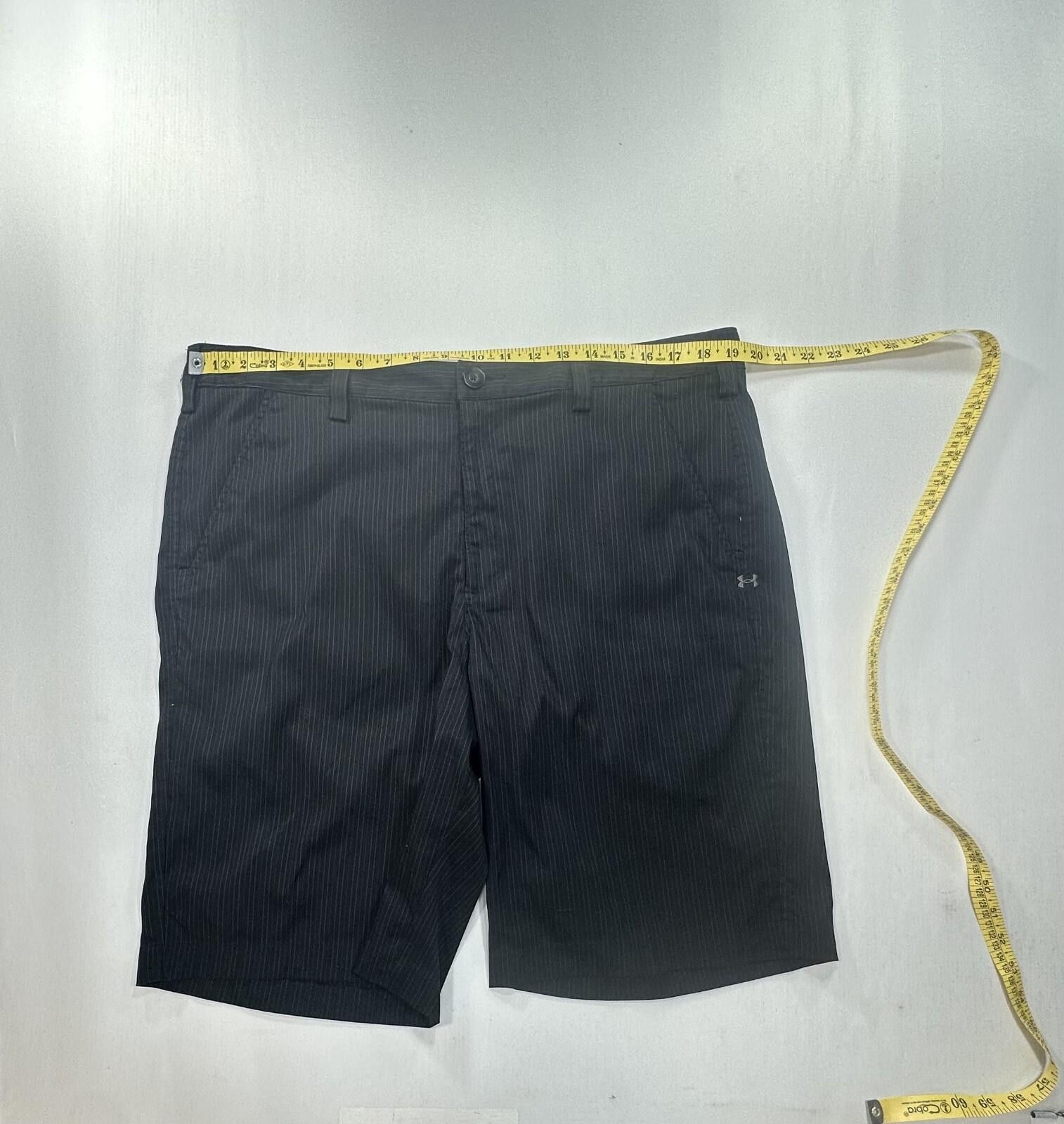 Under Armour Under Armour Flat Front Pinstripe Chino Shorts Mens Black 38 Size US 38 / EU 54 - 3 Thumbnail