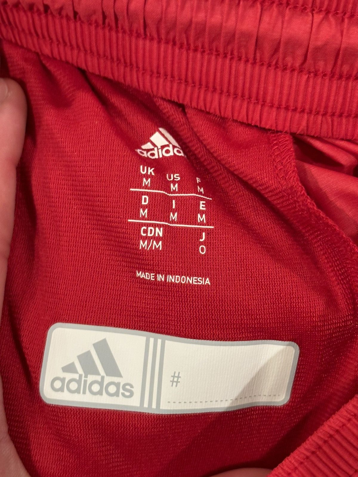 Adidas Adidas red windproof sweatpants medium Size US 30 / EU 46 - 6 Thumbnail