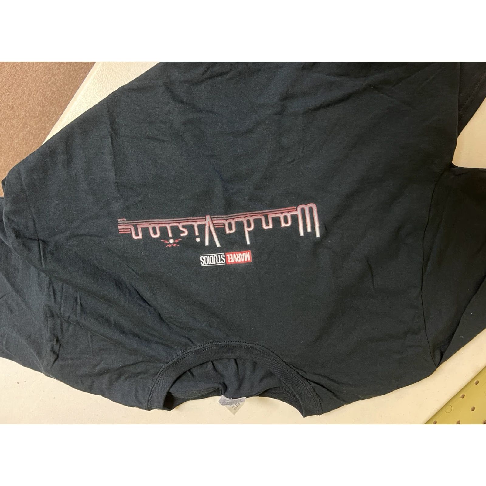 Vintage Marvel WandaVision Logo T-Shirt Mens Black Crew Neck Short Sleeve Shirt Graphic Print, Cotton, Regular, Size L Size US L / EU 52-54 / 3 - 2 Thumbnail