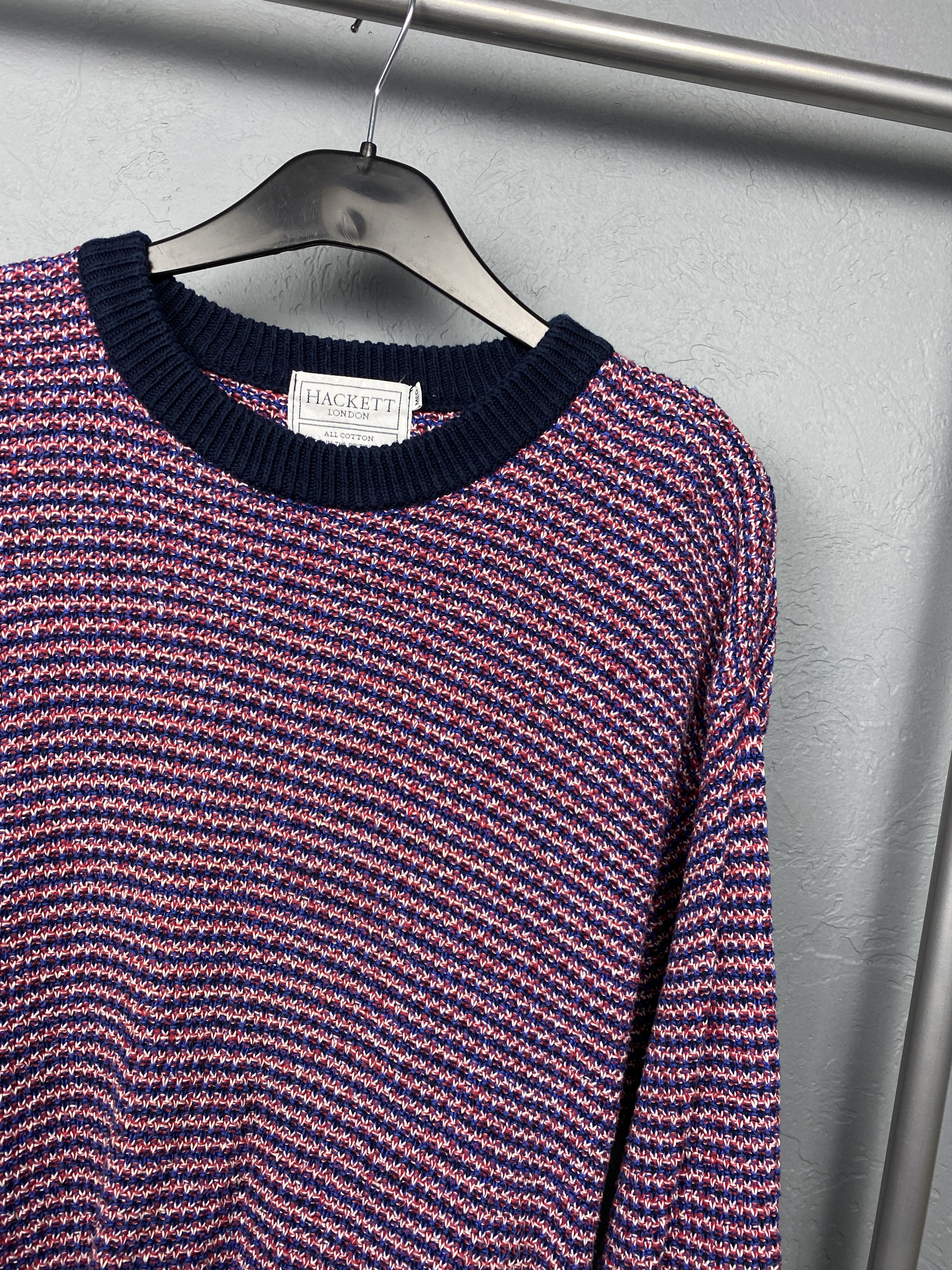 Hackett × Vintage Hackett London Vintage Mens Knit Crew Neck Sweater Size M Size US M / EU 48-50 / 2 - 2 Thumbnail