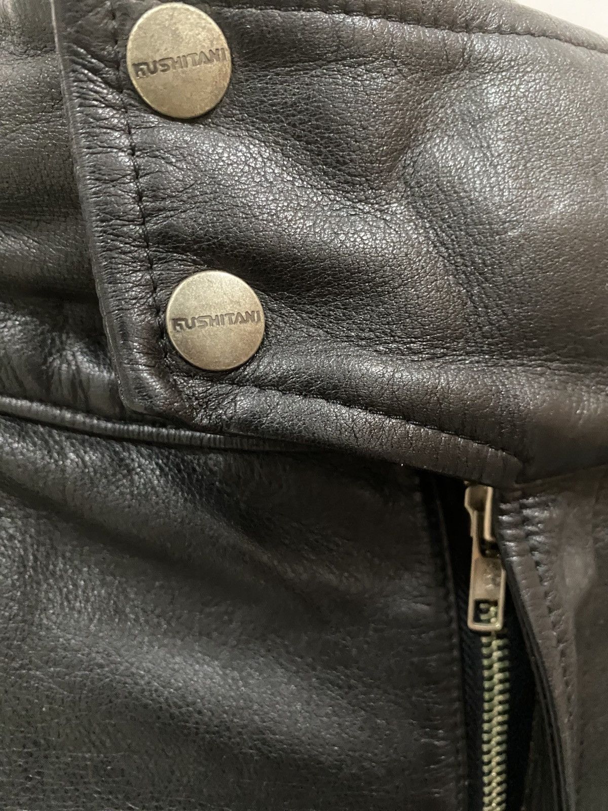 Japanese Brand × Leather × Vintage 90s VTG KUSHITANI HAMAMATSU LEATHER BIKER PANTS Size US 31 - 4 Thumbnail