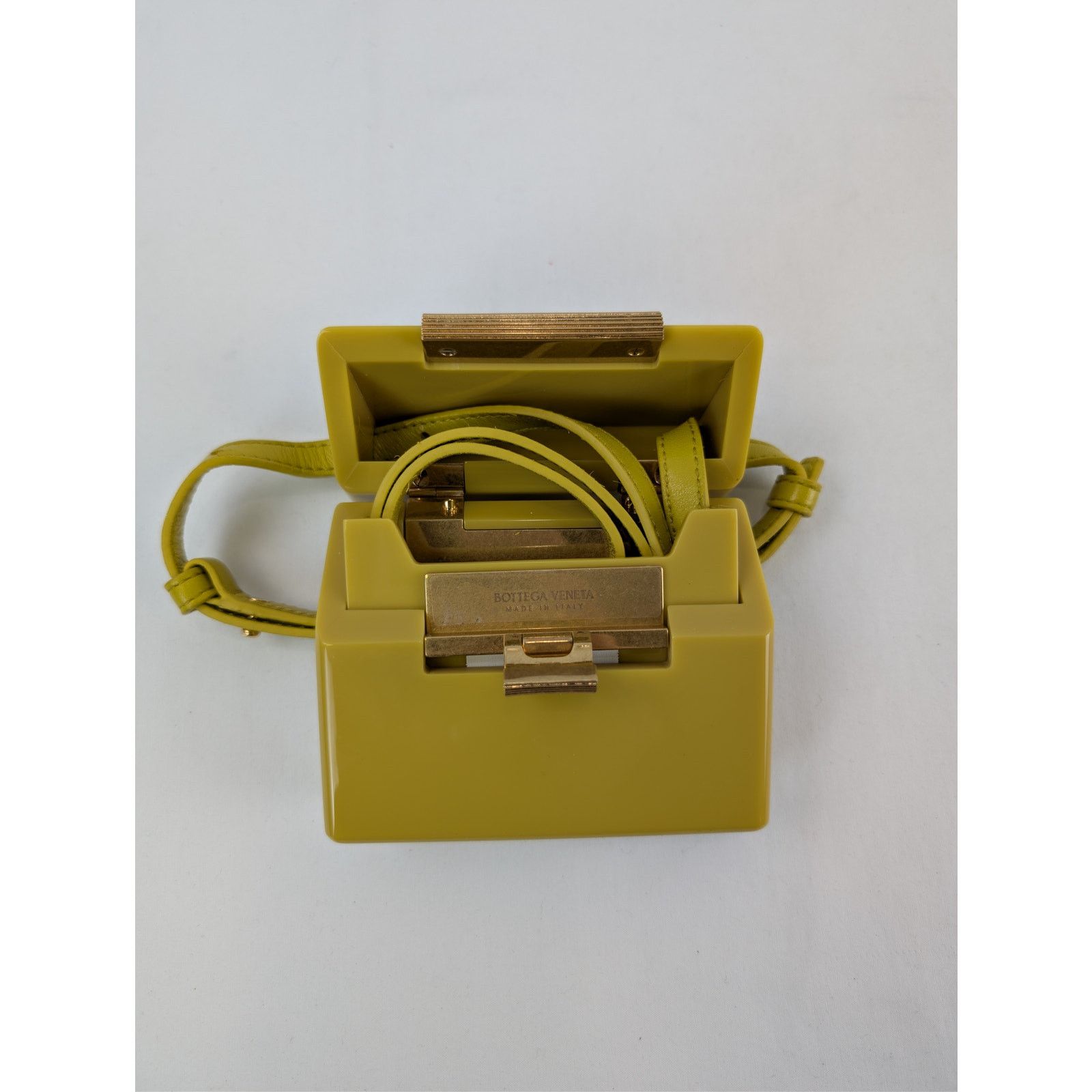 Bottega Veneta o1rshd1 Size: OS / Shiny Leather Mini Bag in Mirabelle-Gold Size ONE SIZE - 13 Thumbnail