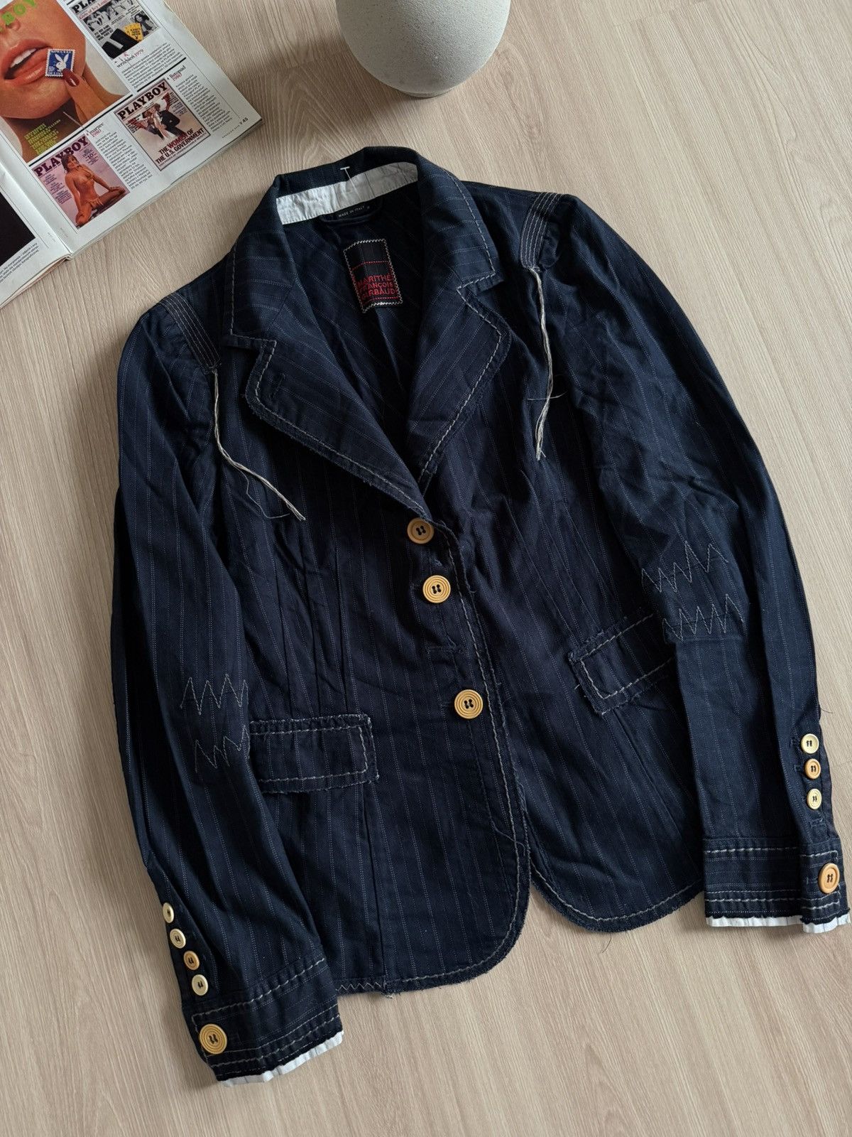 Marithe + Francois Girbaud Vintage Marithe + Francois Girbaud Japanese Blazer Size M / US 6-8 / IT 42-44 - 5 Thumbnail