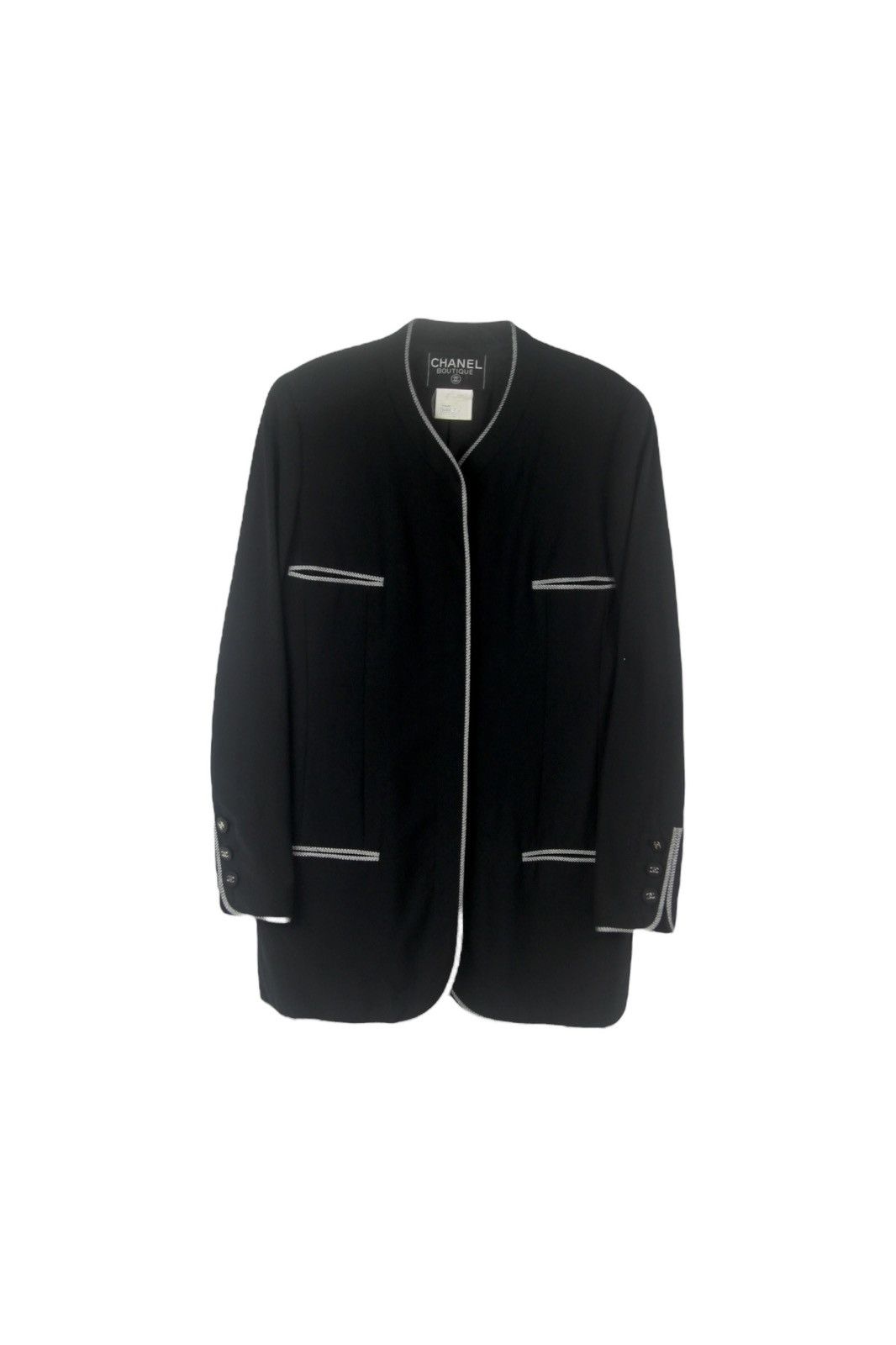 Chanel CHANEL 1996 SS Archive Piping Wool Jacket Size S / US 4 / IT 40 - 3 Thumbnail
