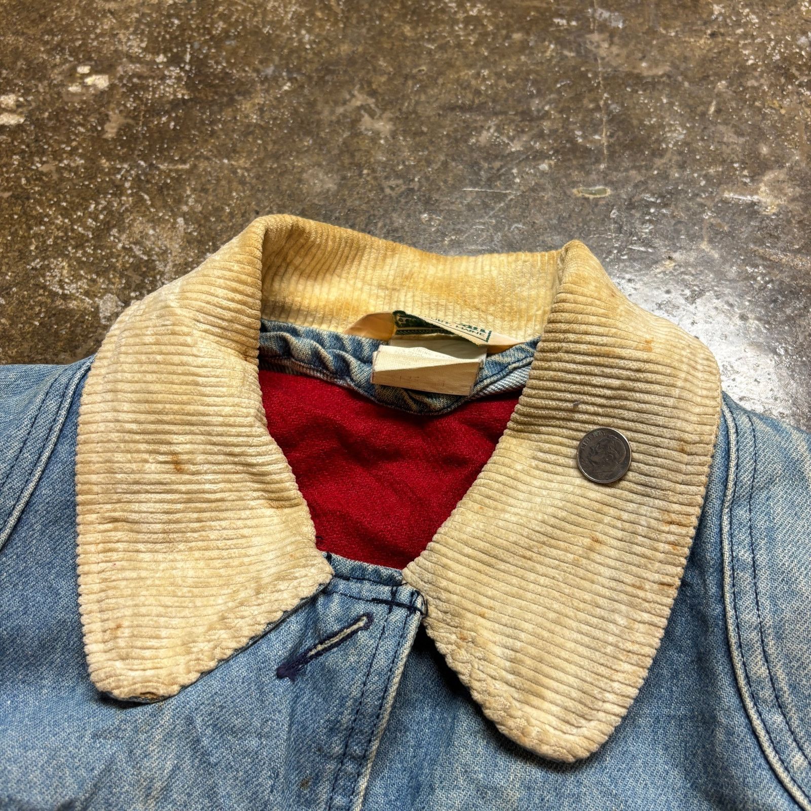 L.L. Bean × Vintage VTG LL Bean Wool Blanket Denim Hunting Chore Jacket Men's L Size US L / EU 52-54 / 3 - 13 Thumbnail