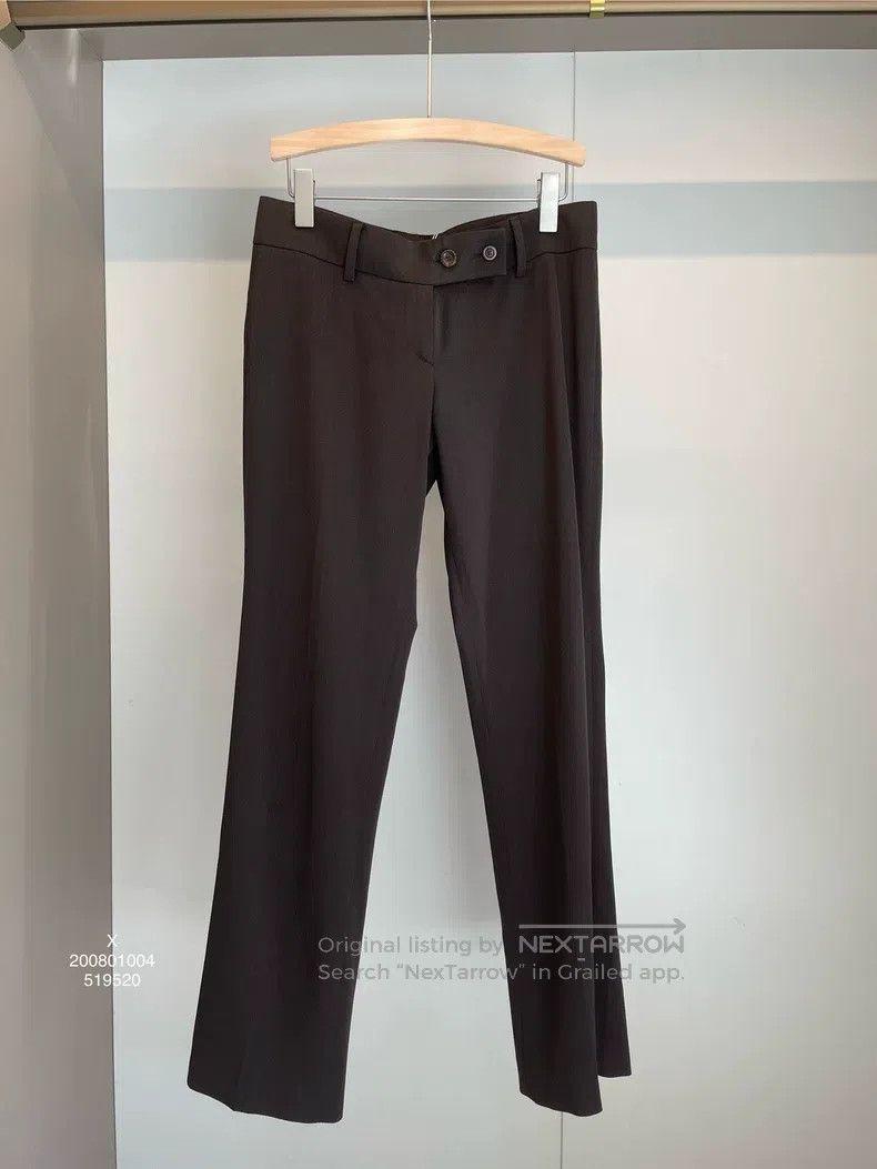 Brunello Cucinelli Brunello Cucinelli Dark Brown Wool Casual Trousers Size 26" / US 2 / IT 38 - 1 Thumbnail