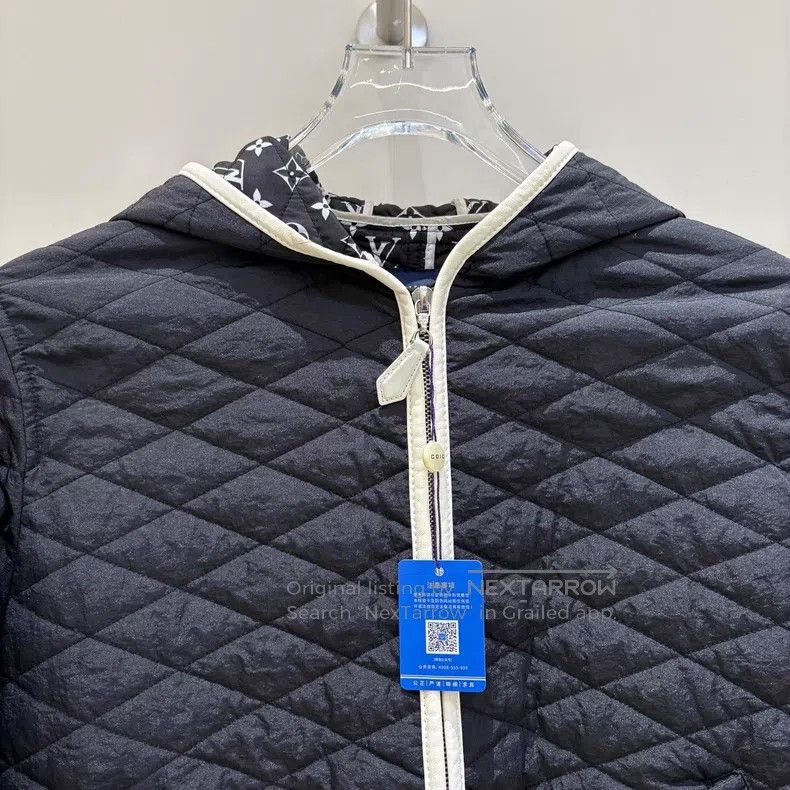Louis Vuitton Louis Vuitton Nylon rhombus inner full print cotton-padded Size S / US 4 / IT 40 - 3 Thumbnail