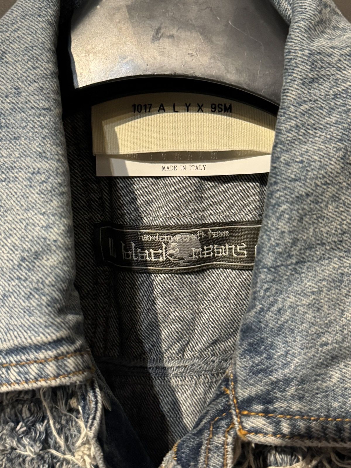 1017 ALYX 9SM × Blackmeans Alyx Blackmeans ripped disstressed denim jacket Size US XL / EU 56 / 4 - 2 Thumbnail