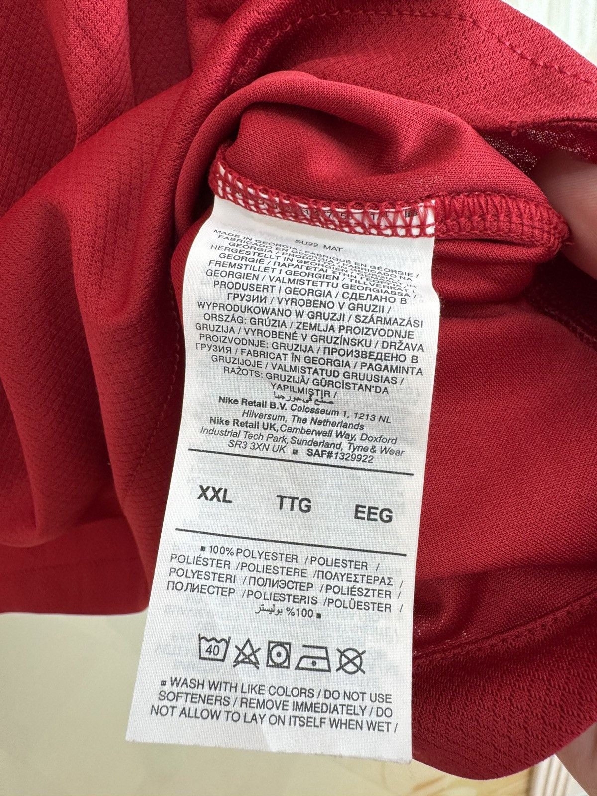 Nike Liverpool 2022-2023 Home Soccer Jersey Football Kit Shirt Size US XXL / EU 58 / 5 - 11 Thumbnail