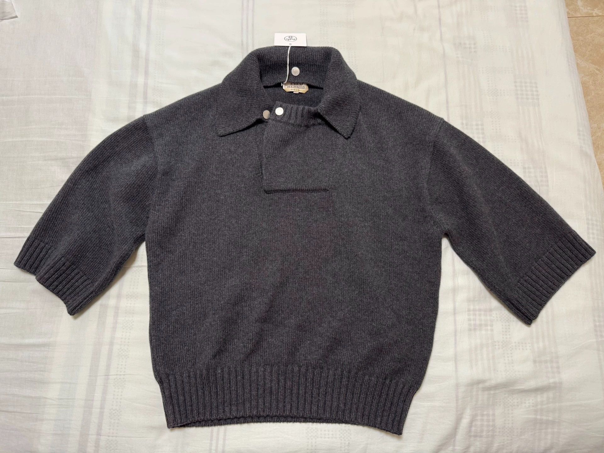 Hermes Hermes 100% Cashmere Detachable Collar Coat - dmc Size US L / EU 52-54 / 3 - 1 Thumbnail