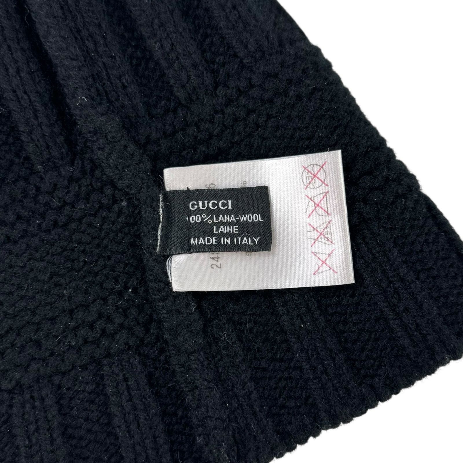 Gucci Gucci GG Black Knit Beanie Size ONE SIZE - 5 Thumbnail