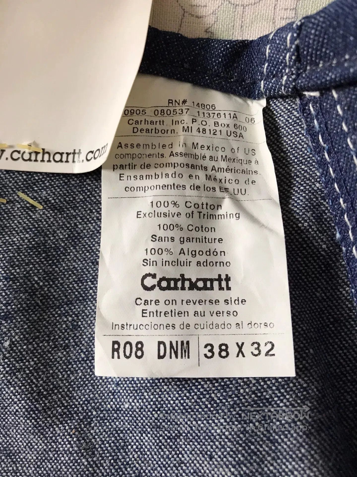 Carhartt Carhartt R08 Denim Overalls W38L32. Size US 38 / EU 54 - 9 Thumbnail