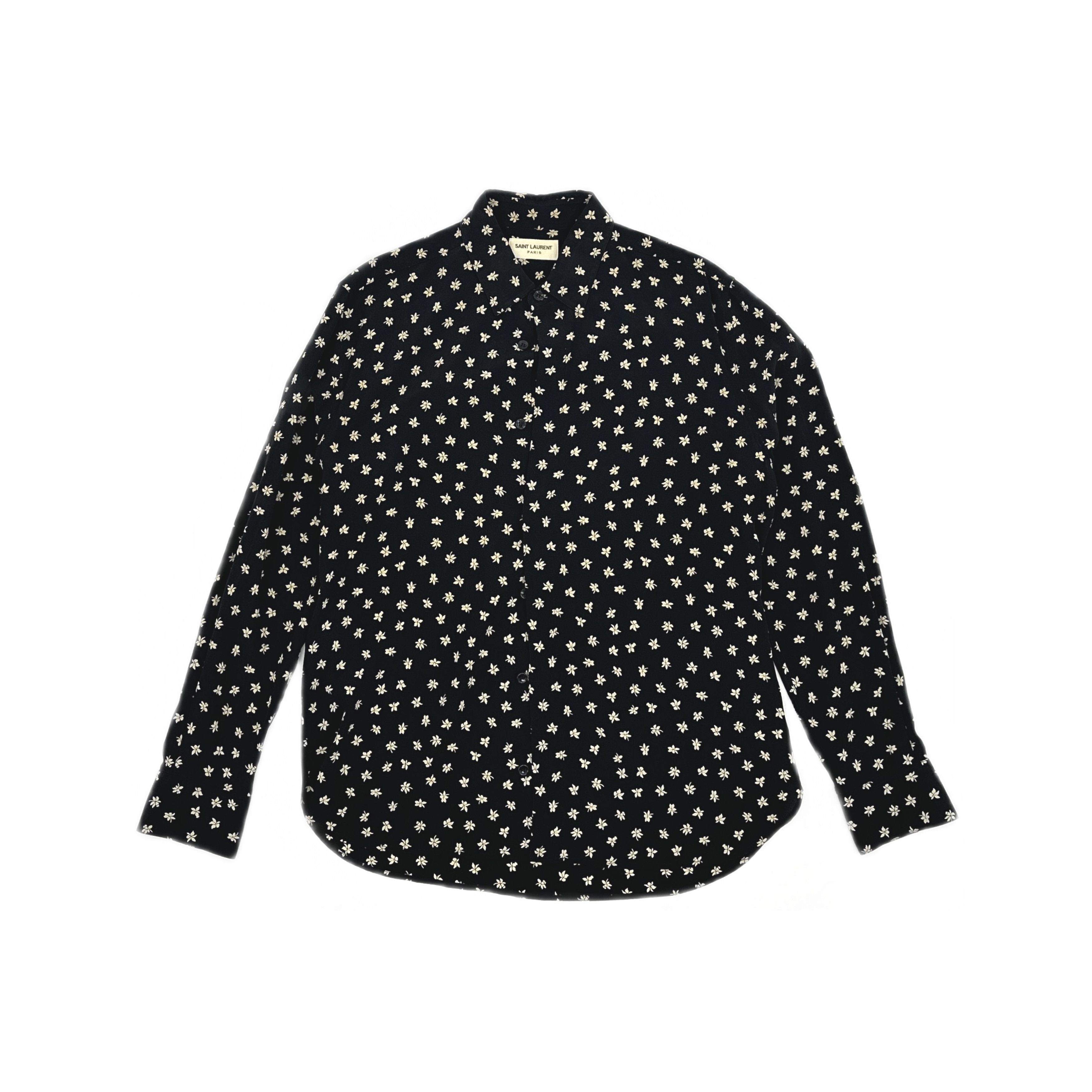 Saint Laurent Paris Saint Laurent Floral Print Button Up Shirt Size S Size US S / EU 44-46 / 1 - 1 Thumbnail
