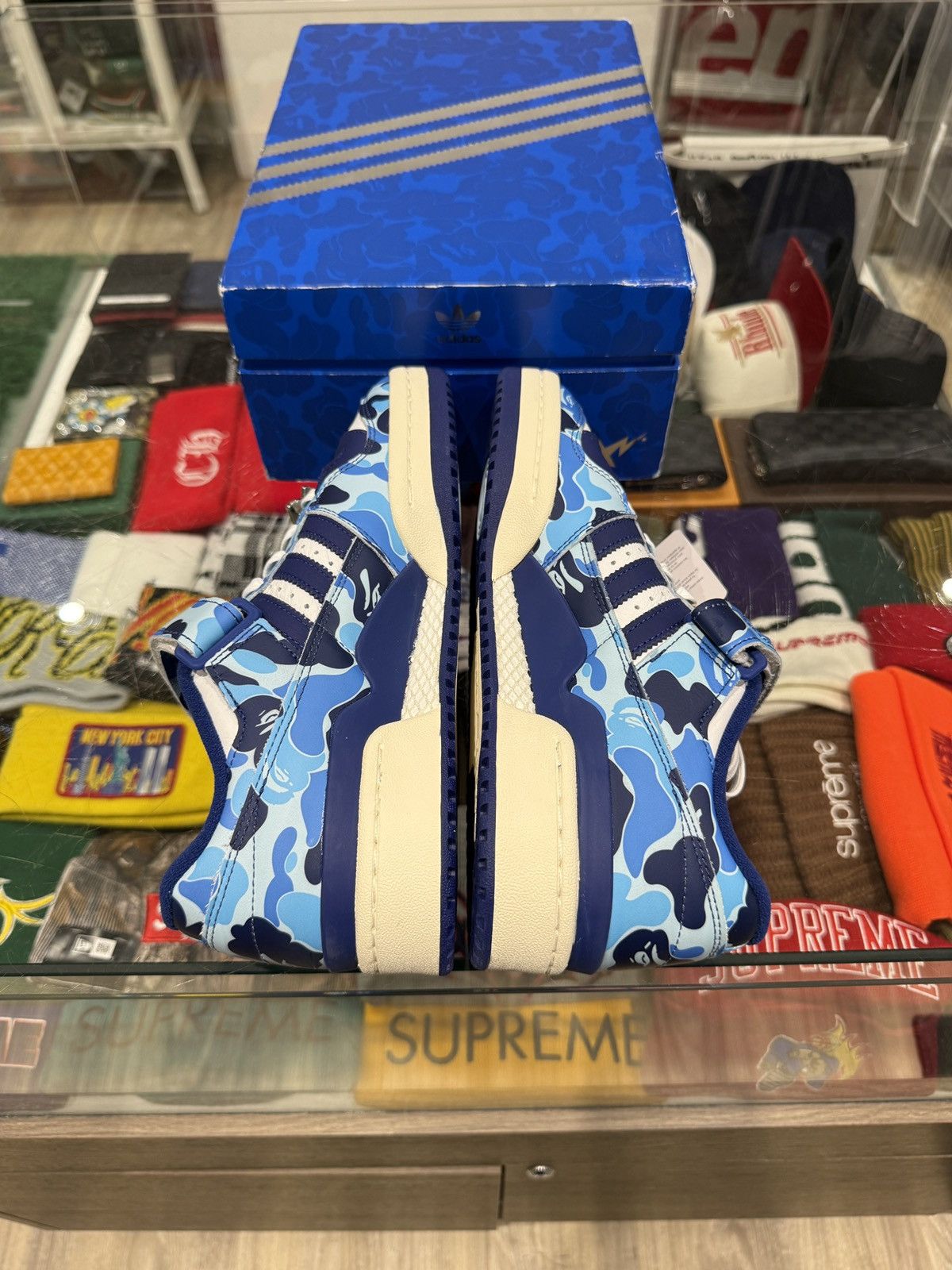 Bape Adidas Forum 84 Low Bape 30th Anniversary Blue Camo Size US 9 / EU 42 - 5 Thumbnail