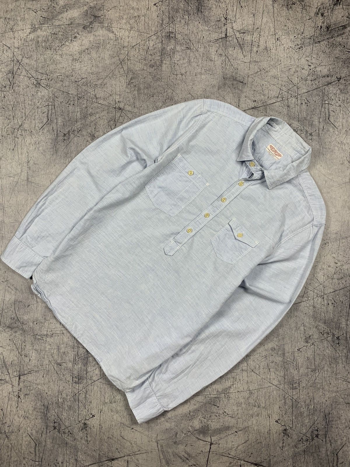 Allsaints Designer Allsaints Stapleton L/SVL Shirt Buttons-Up Blue Size US S / EU 44-46 / 1 - 1 Thumbnail