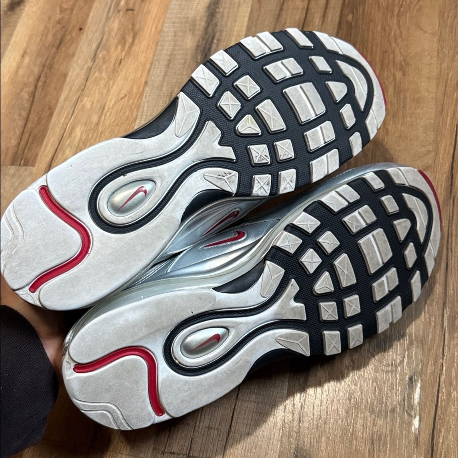 Nike Nike Air Max 97 QS B-Sides White Silver Size US 10.5 / EU 43-44 - 11 Thumbnail