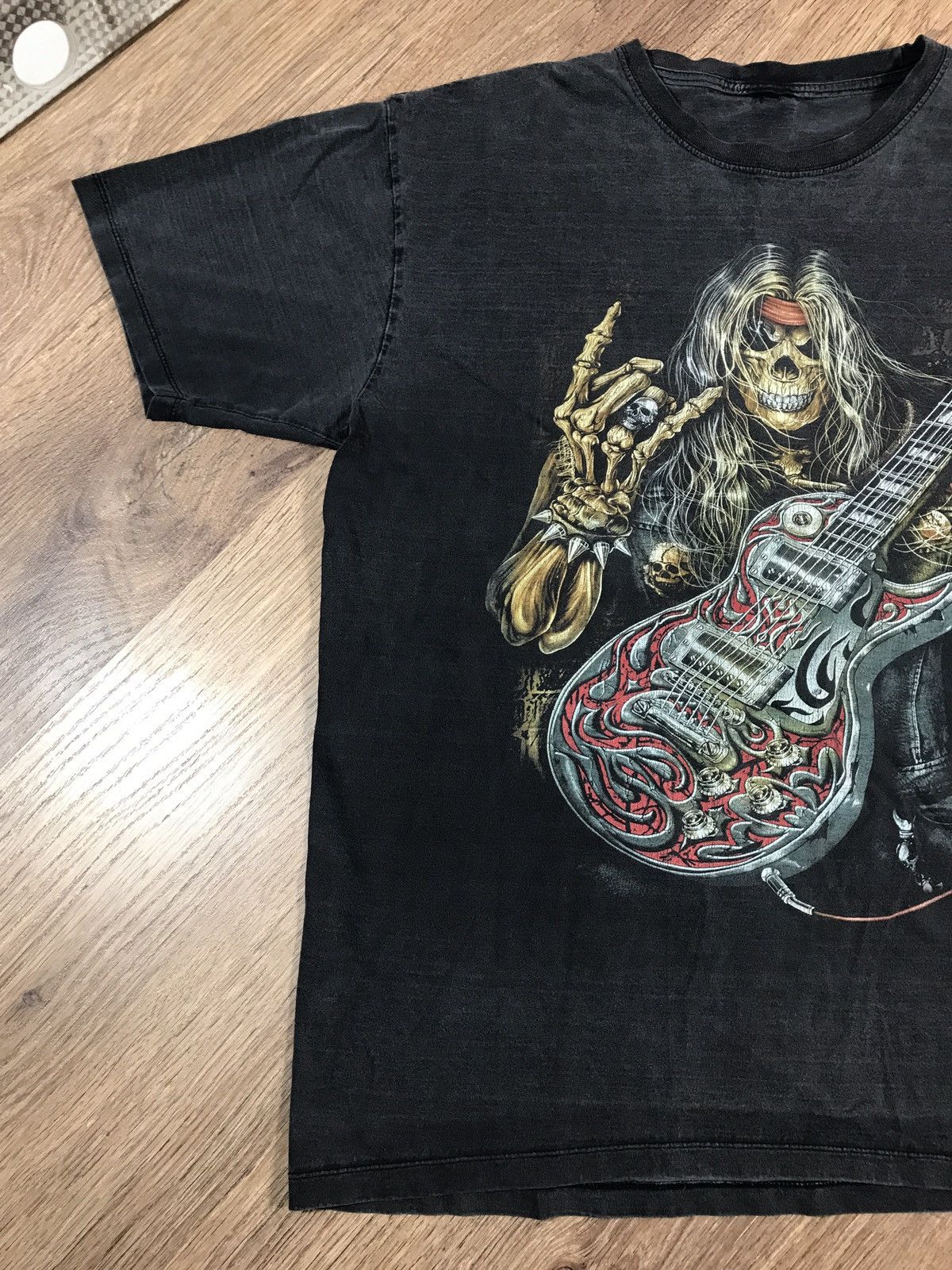 Vintage Vintage Rock Skull T Shirt Size US XL / EU 56 / 4 - 2 Thumbnail