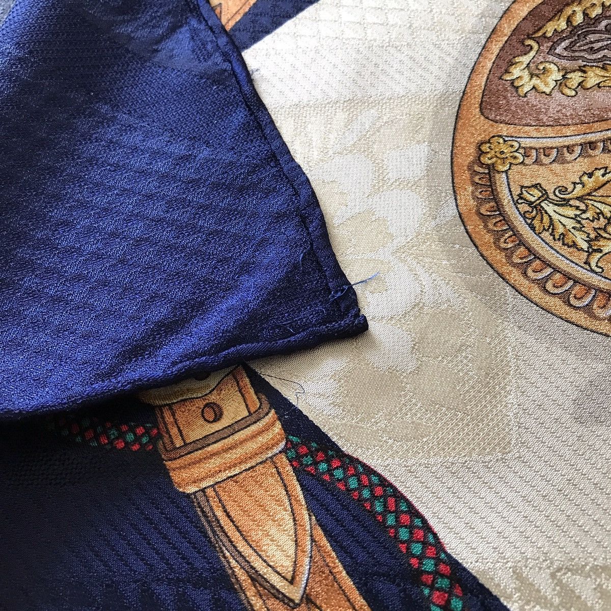 Designer × Lancel Lancel Paris Authentic Vintage Saddle Silk Scarf Size ONE SIZE - 6 Thumbnail