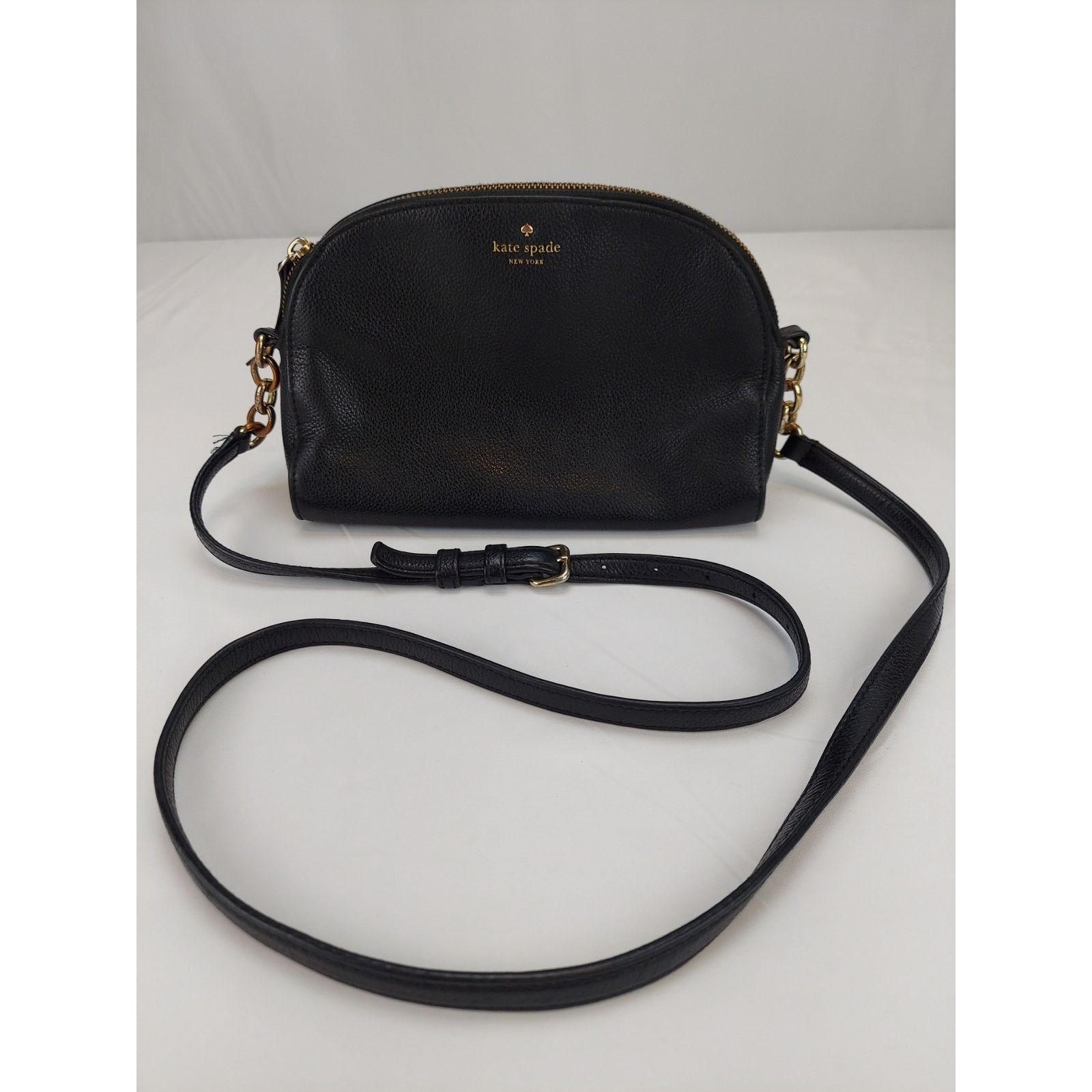 Kate Spade Kate Spade Pebbled Black Leather Adjustable Crossbody Purse Size ONE SIZE - 2 Thumbnail