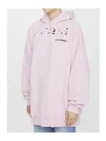Balenciaga o1s1rm1125 Hand-Drawn Balenciaga Hoodie Medium Fit in Pink Size L / US 10 / IT 46 - 2 Thumbnail