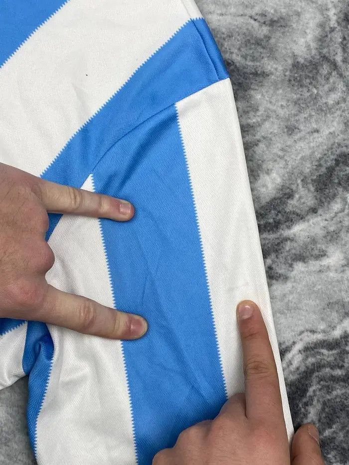 Vintage Argentina 1986 Diego Maradona Shirt Soccer Jersey Size US L / EU 52-54 / 3 - 17 Thumbnail