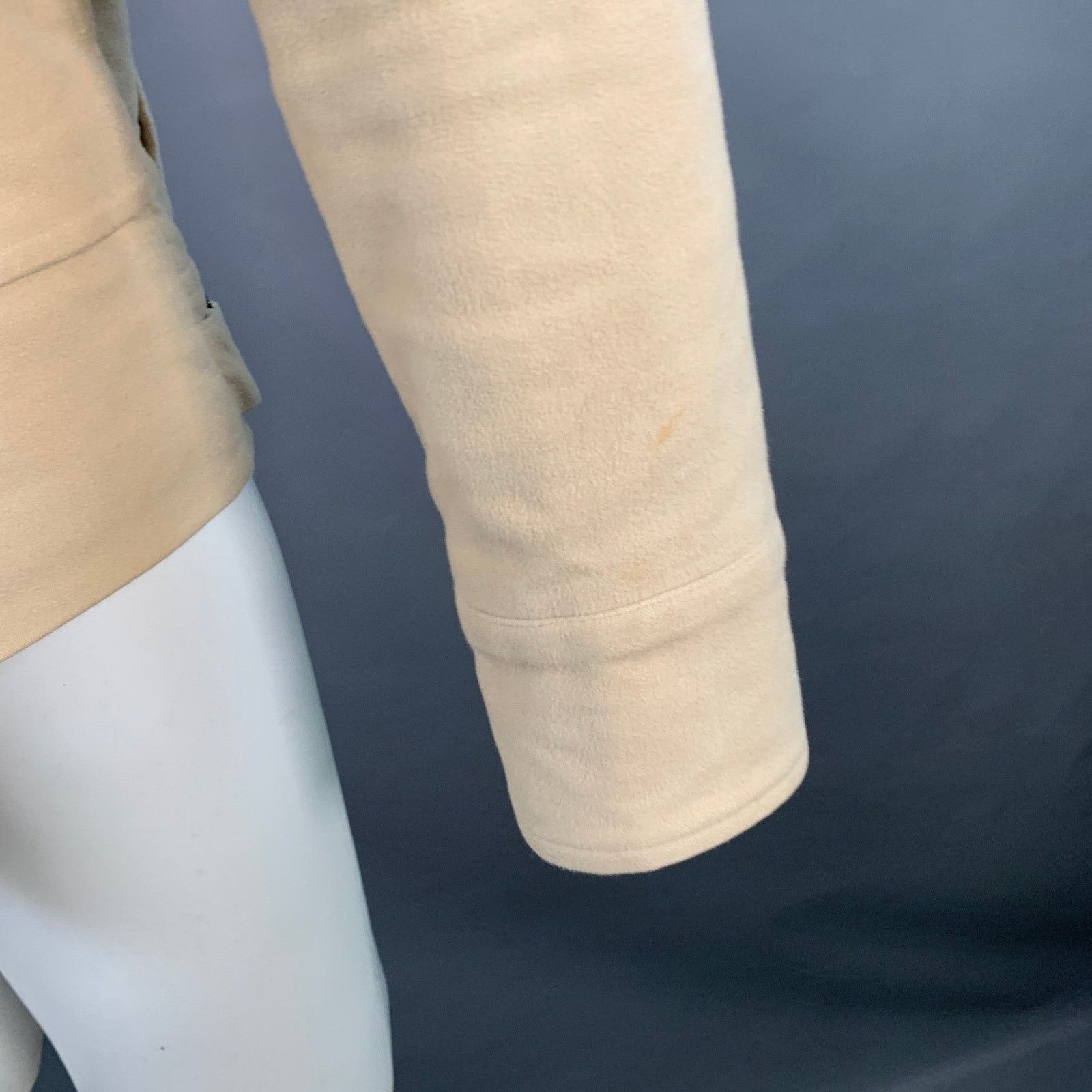A.P.C. A.P.C Beige Cotton Moleskin Blouson Hidden Placket Jacket Size US S / EU 44-46 / 1 - 6 Thumbnail