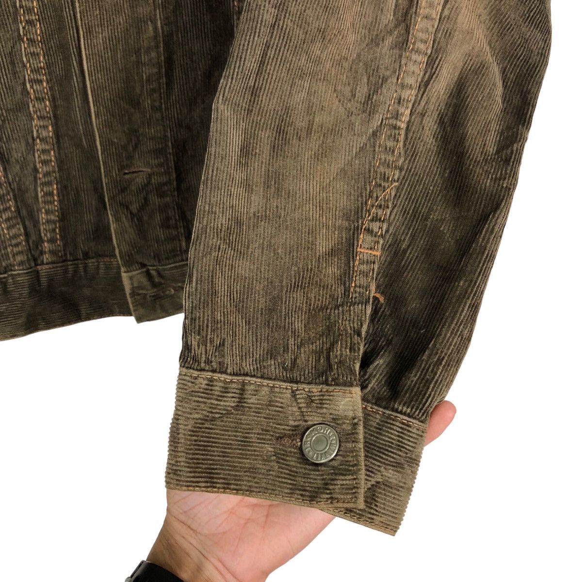 Blue Blue Japan 🔥Vintage Corduroy Trucker Jacket HRM Japan Biker Wear Size US M / EU 48-50 / 2 - 15 Thumbnail