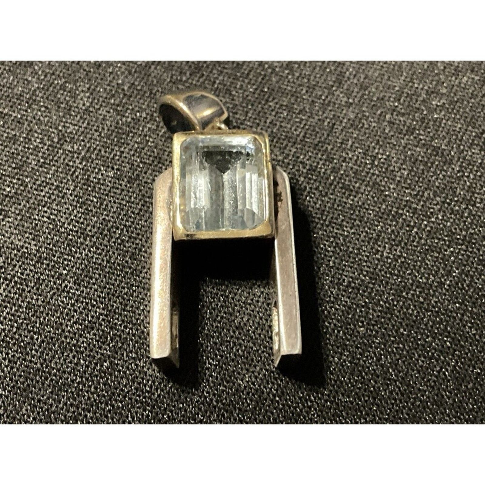 Other 925 Articulated Aqua Sapphire Artisan Made Pendant Size ONE SIZE - 1 Thumbnail