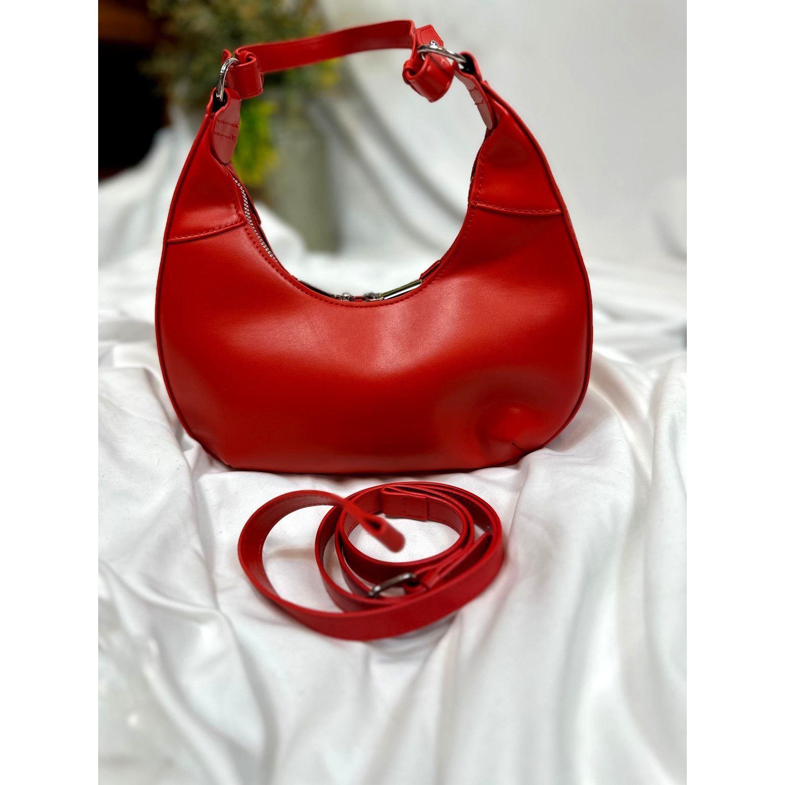 Other 8 Other Reasons Delphine Double Buckle Shoulder bag Red Size ONE SIZE - 5 Thumbnail