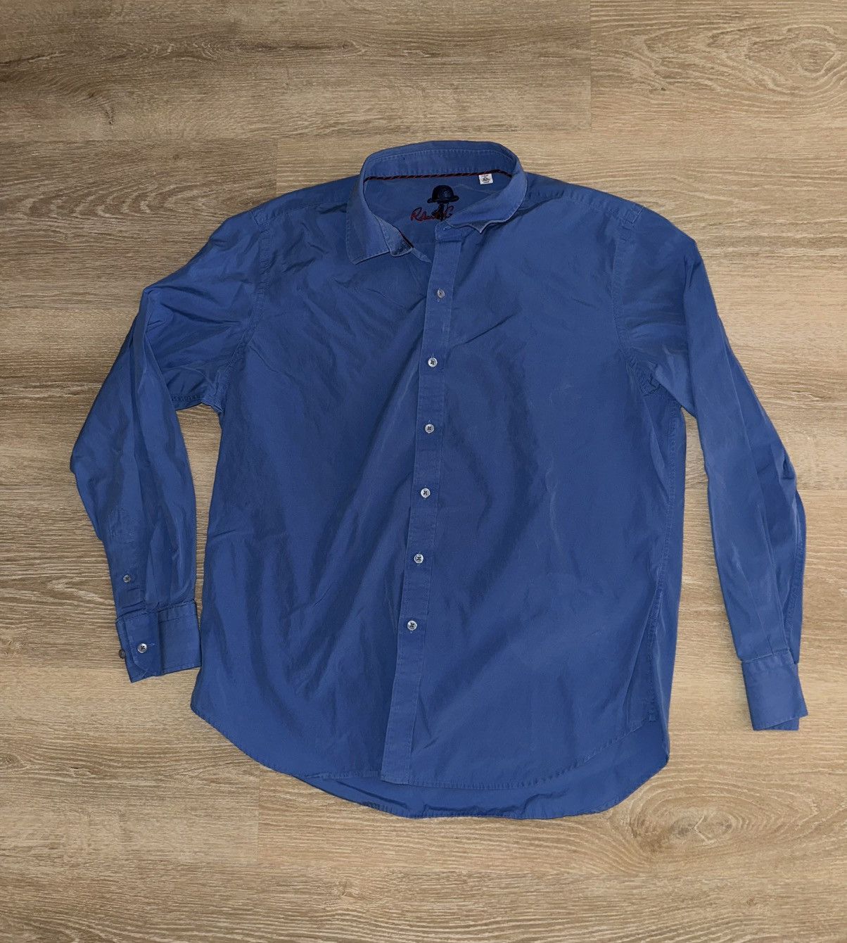 Robert Graham Robert Graham Blue Button Up Dress Shirt Size US XL / EU 56 / 4 - 1 Thumbnail