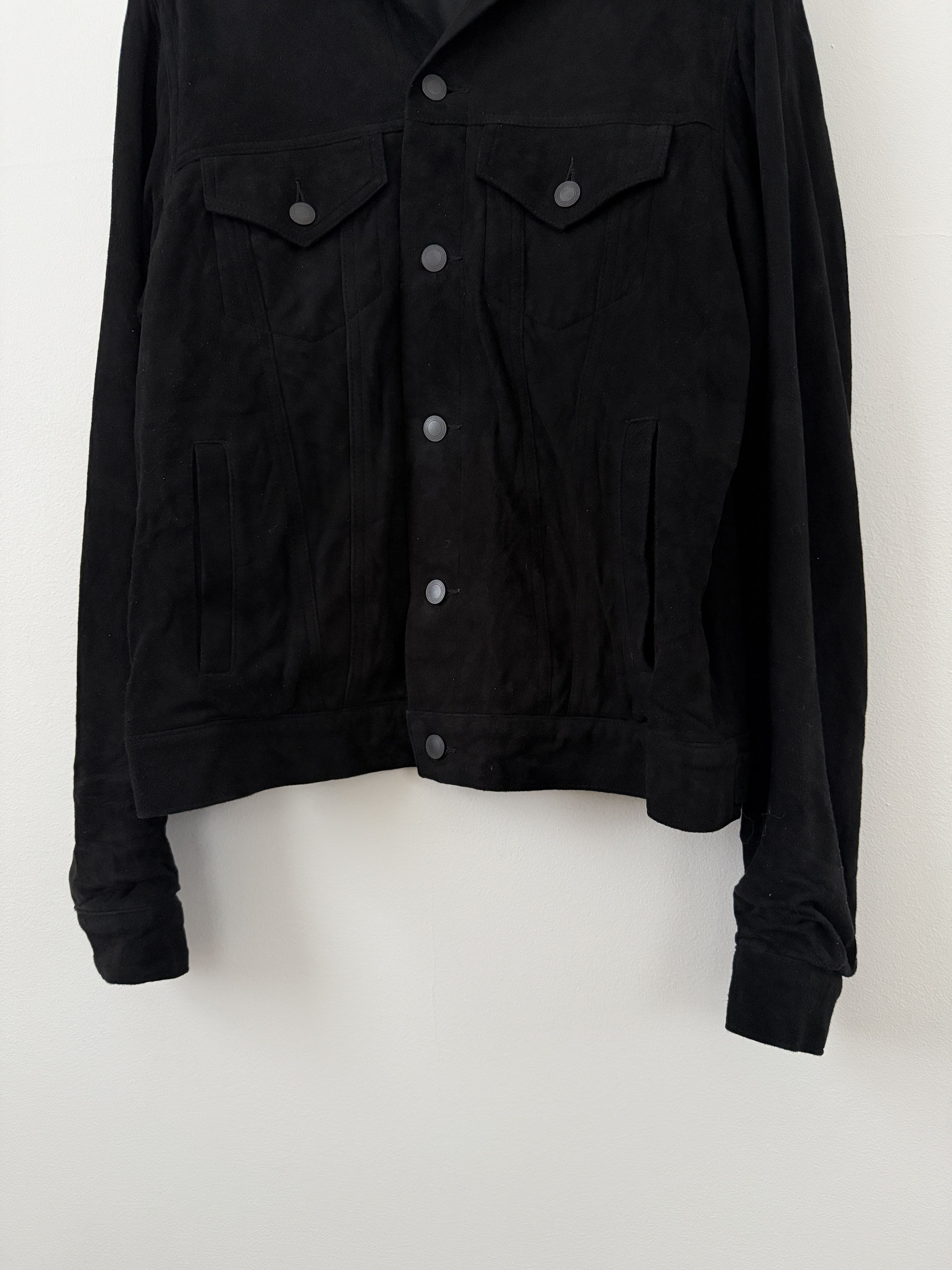 John Elliott Lamb Leather Trucker Jacket Size US L / EU 52-54 / 3 - 7 Thumbnail