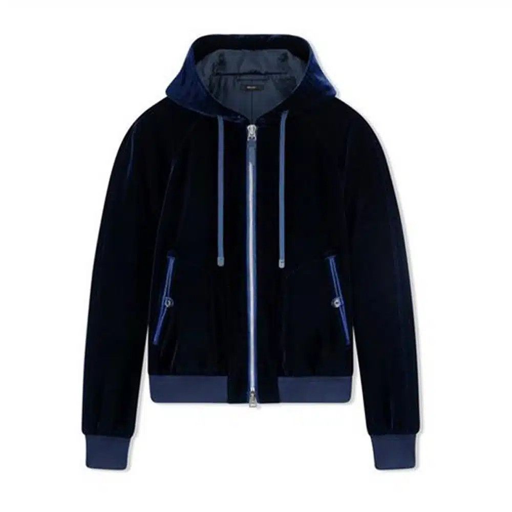 Tom Ford o1loc1c1224 TFO562 Blouson Jacket in Navy Blue Size US L / EU 52-54 / 3 - 1 Preview