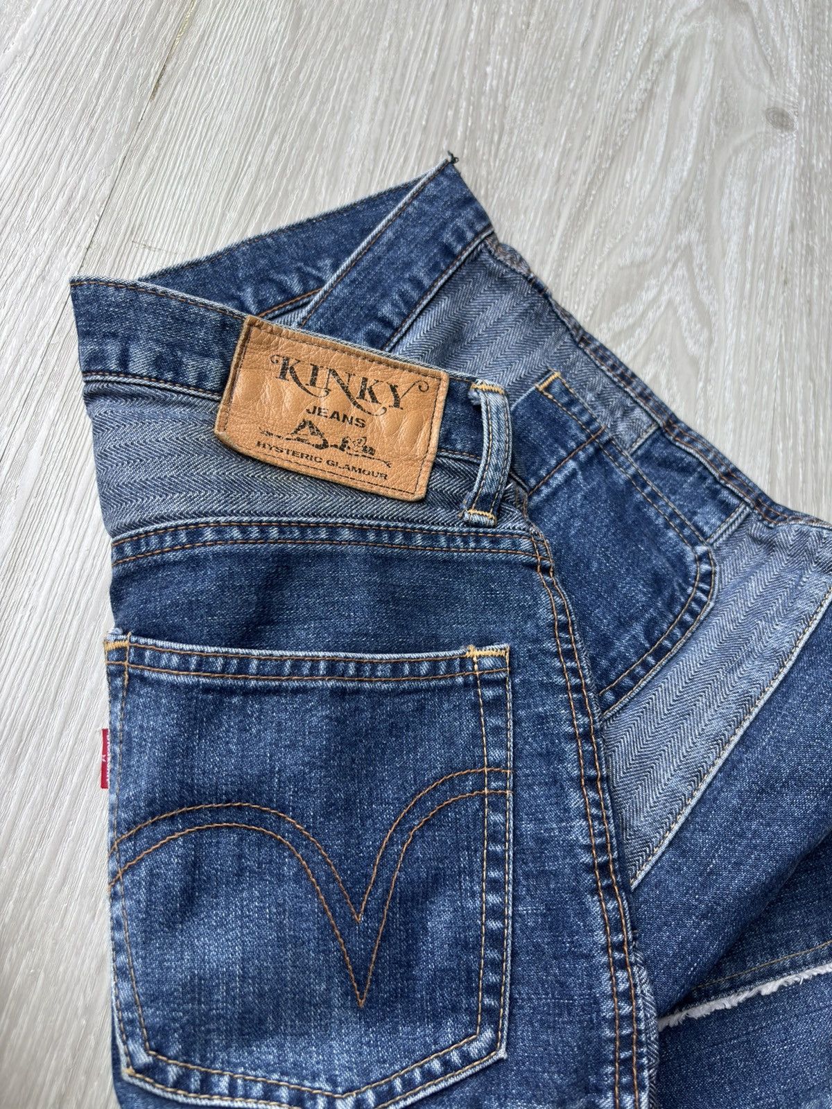 Hysteric Glamour × Japanese Brand HYSTERIC GLAMOUR haggi jeans Size US 27 - 5 Thumbnail