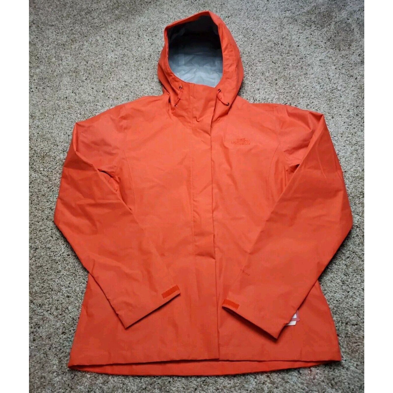 image of The North Face Venture 2 Jacket Medium Women Red Hooded Dryvent Standard Fit NWT in White