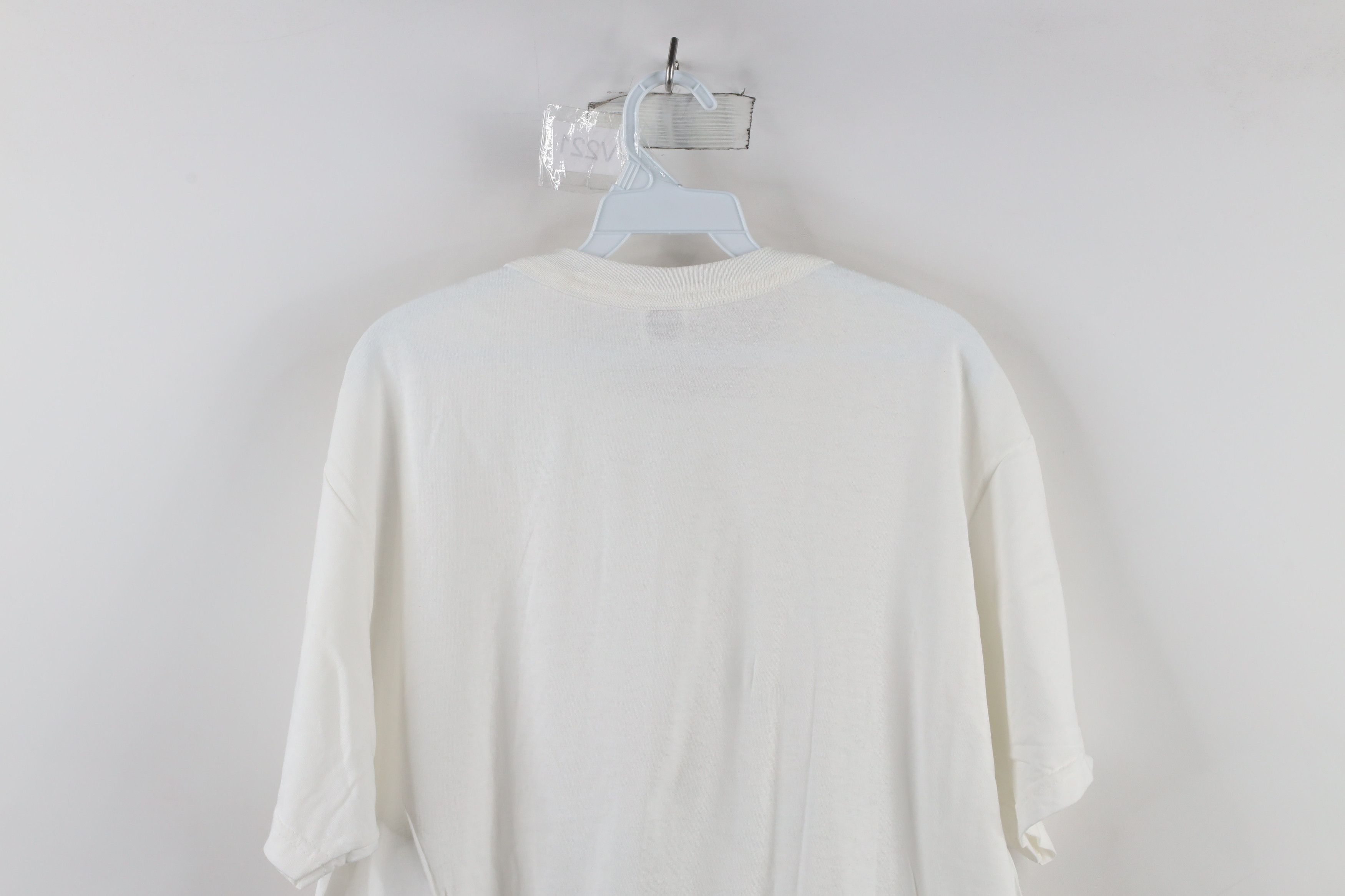 Vintage Vintage 90s Streetwear Cotton Short Sleeve T-Shirt White Size US L / EU 52-54 / 3 - 7 Thumbnail