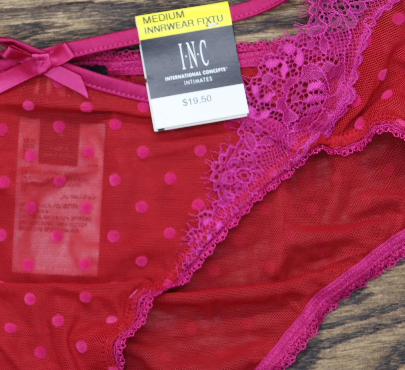 Other Nwt Inc International Concepts Mesh Underwear Crimson Red M Size ONE SIZE - 3 Thumbnail