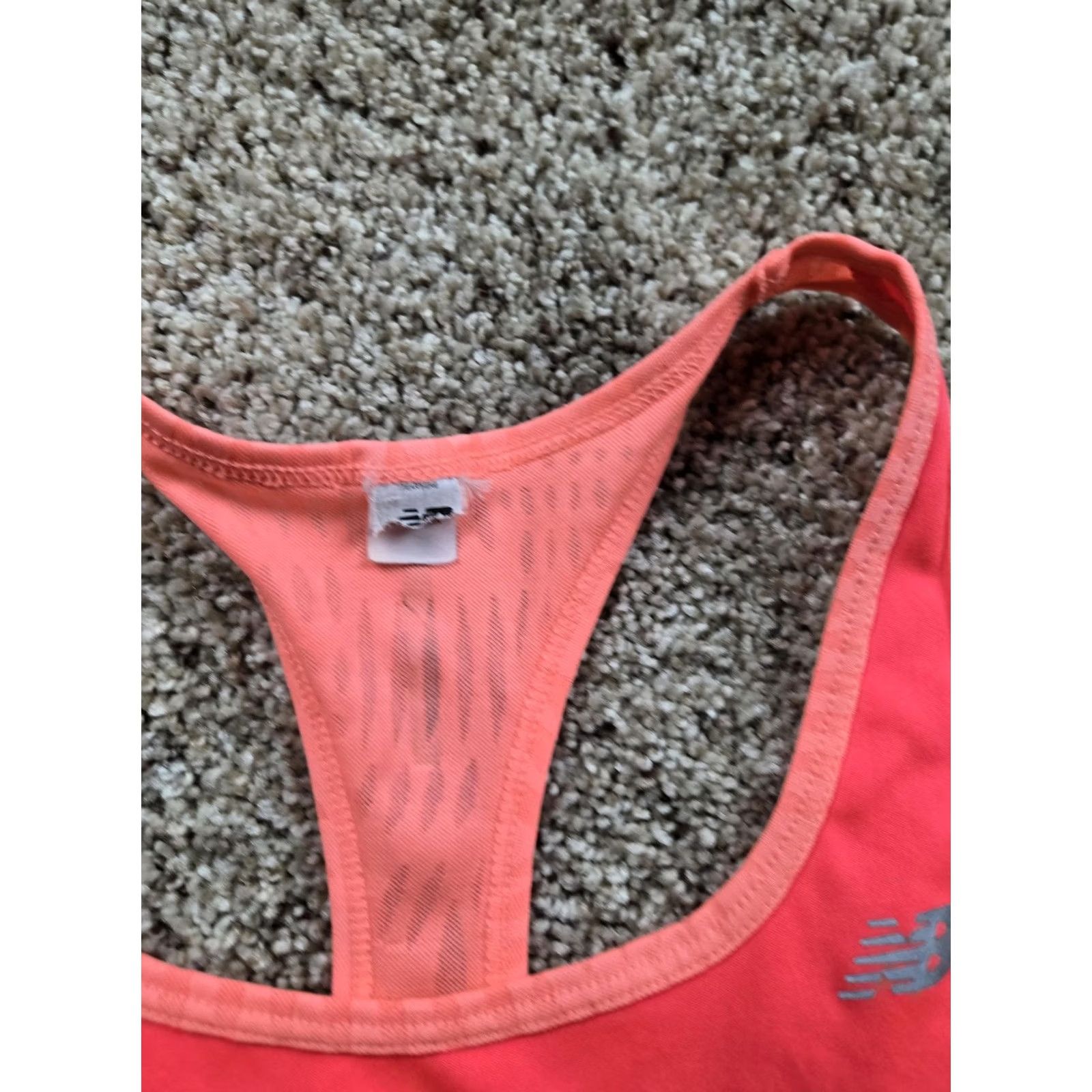 New Balance New Balance Tank Top Womens M Pink Coral Racerback Athletic Running Shirt Size M / US 6-8 / IT 42-44 - 5 Thumbnail