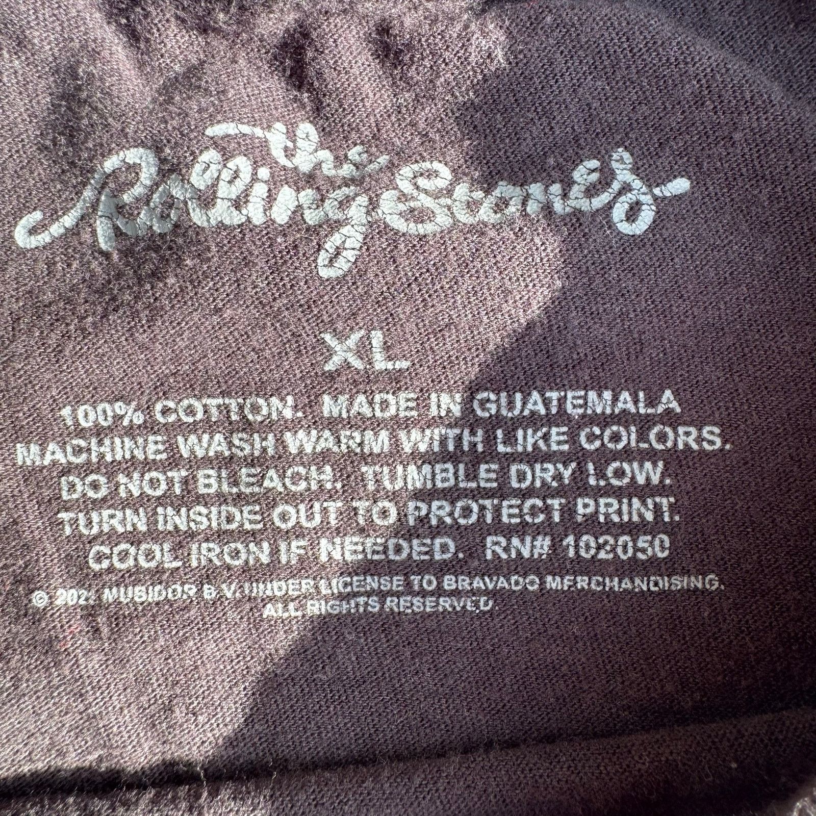 The Rolling Stones Rolling Stones 1975 US Tour Repro Tee XL Black Tongue Logo Size US XL / EU 56 / 4 - 4 Thumbnail
