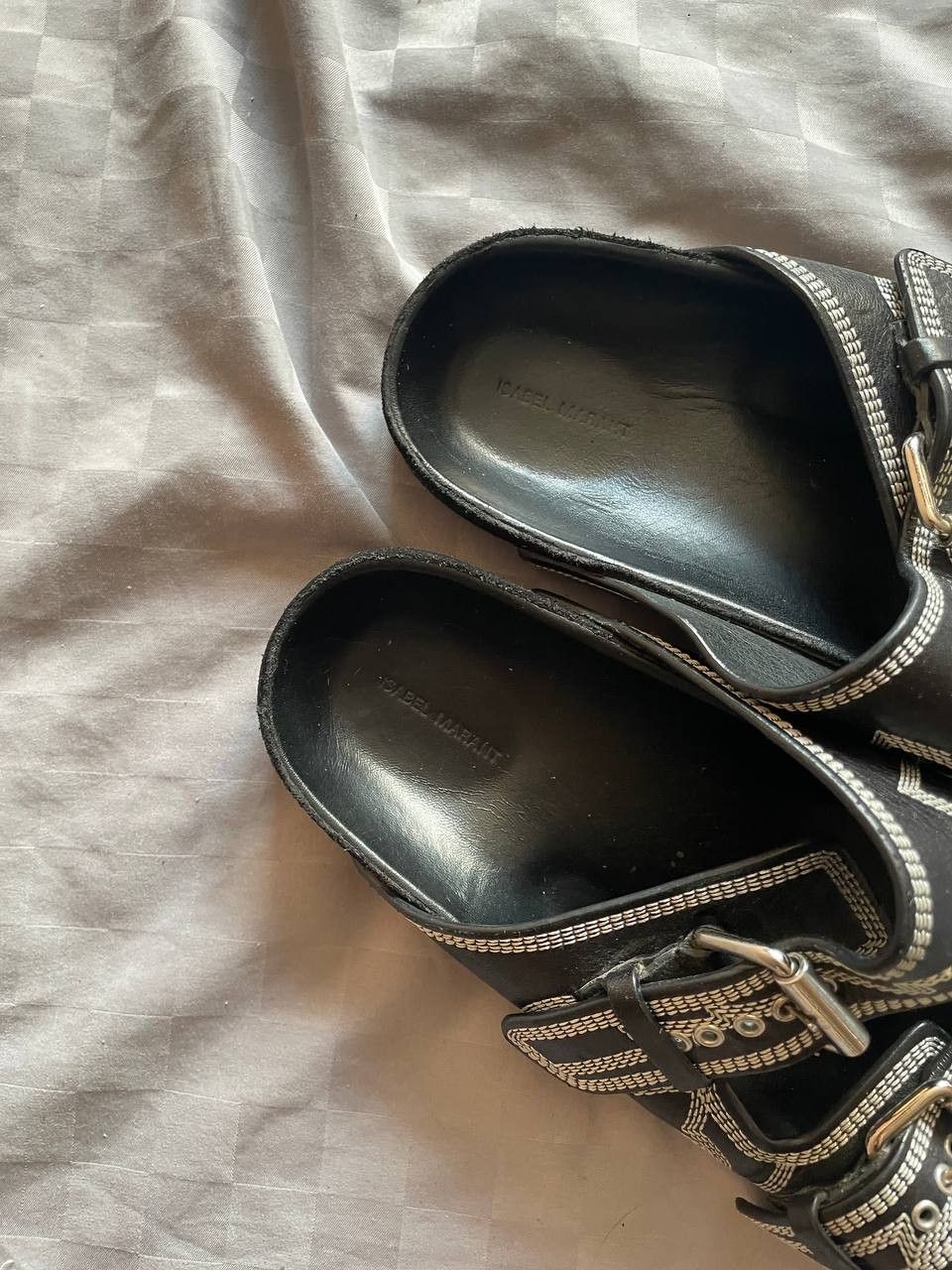 Isabel Marant Isabel marant shoes Sandals Black Leather Size US 10 / IT 40 - 2 Thumbnail