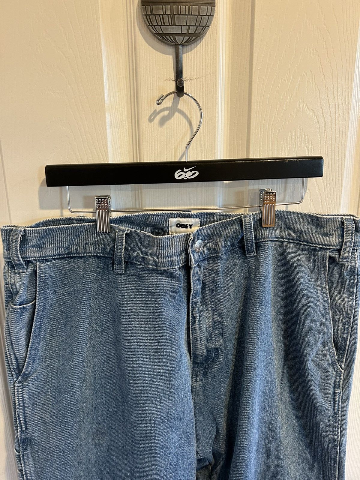 Obey Mens BIGWIG BAGGY DENIM pants Size US 36 / EU 52 - 3 Thumbnail
