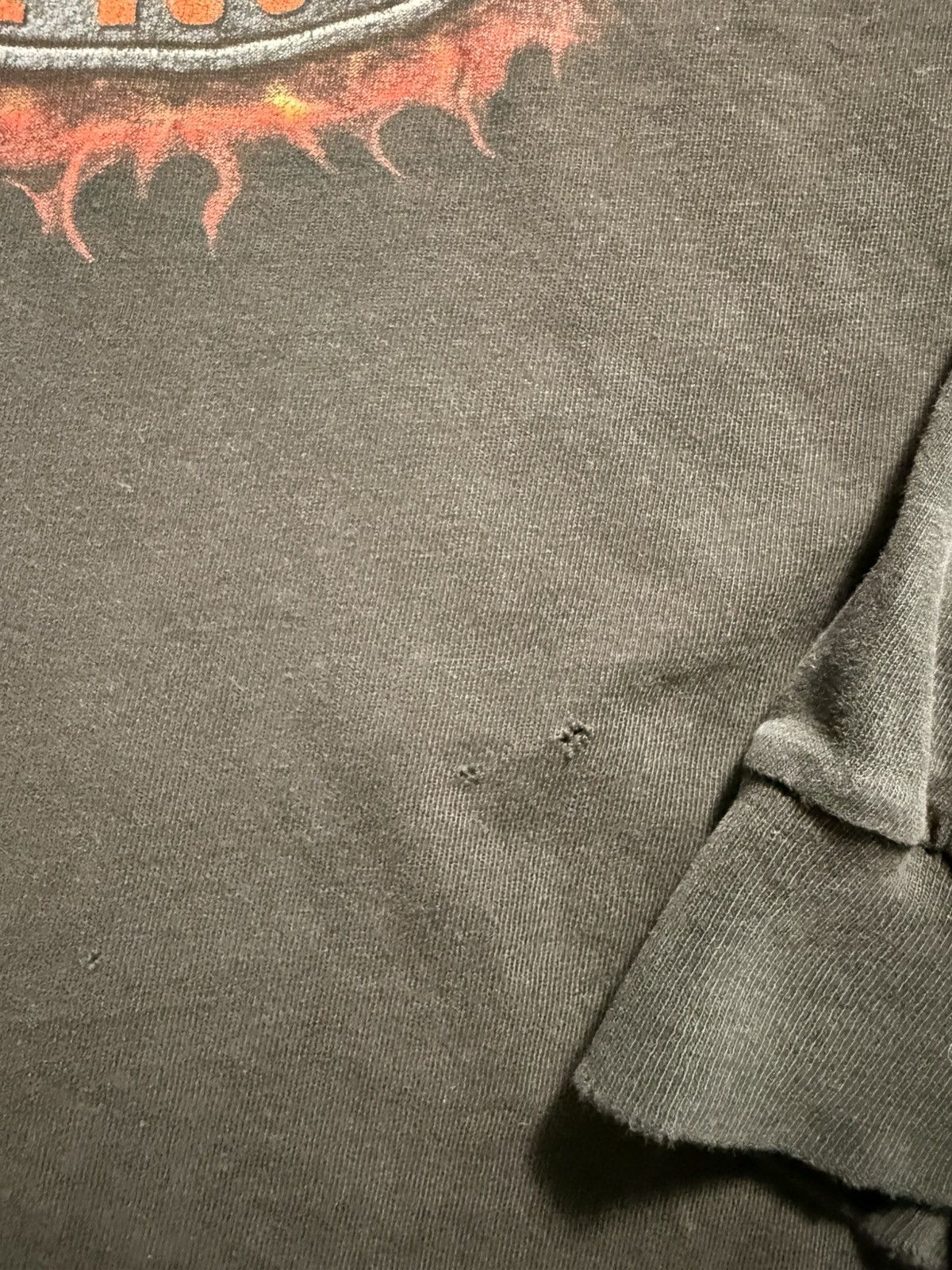 Harley Davidson Vintage Flaming Harley Davidson Longsleeve flames Tee Size US XXL / EU 58 / 5 - 5 Thumbnail
