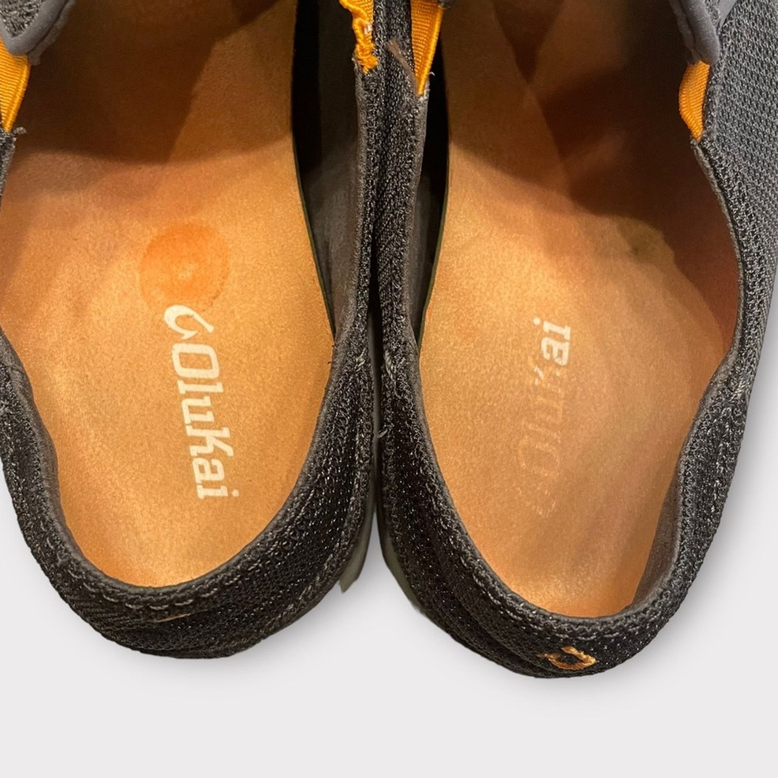 Olukai OLUKAI mens nohea mesh slip-on shoes gray & orange Size US 8 / EU 41 - 7 Thumbnail