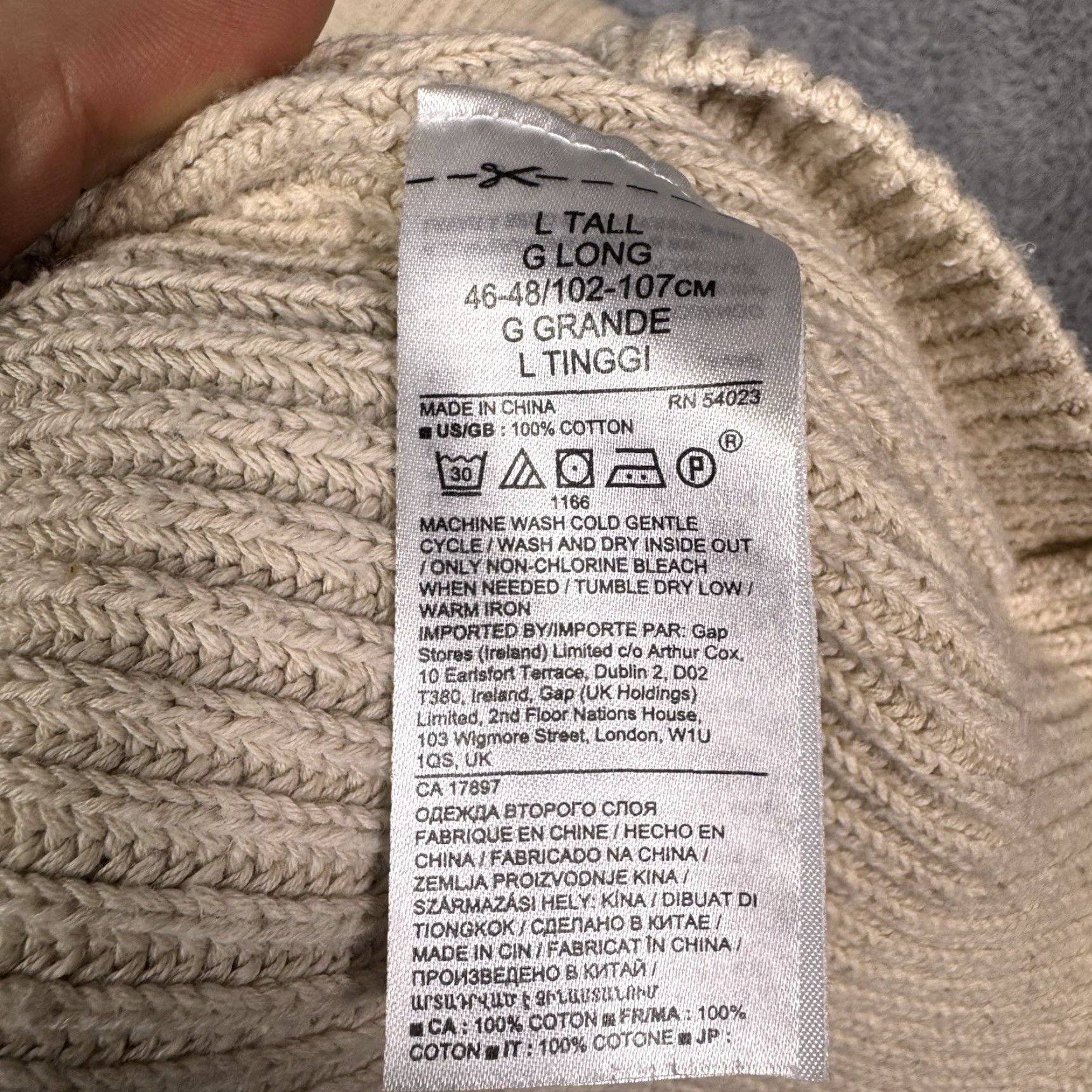 Banana Republic Banana Republic Roll Neck Sweater Men LT Fisherman Chunky Knit Ribbed Mock Neck Pullover Size US L / EU 52-54 / 3 - 7 Thumbnail