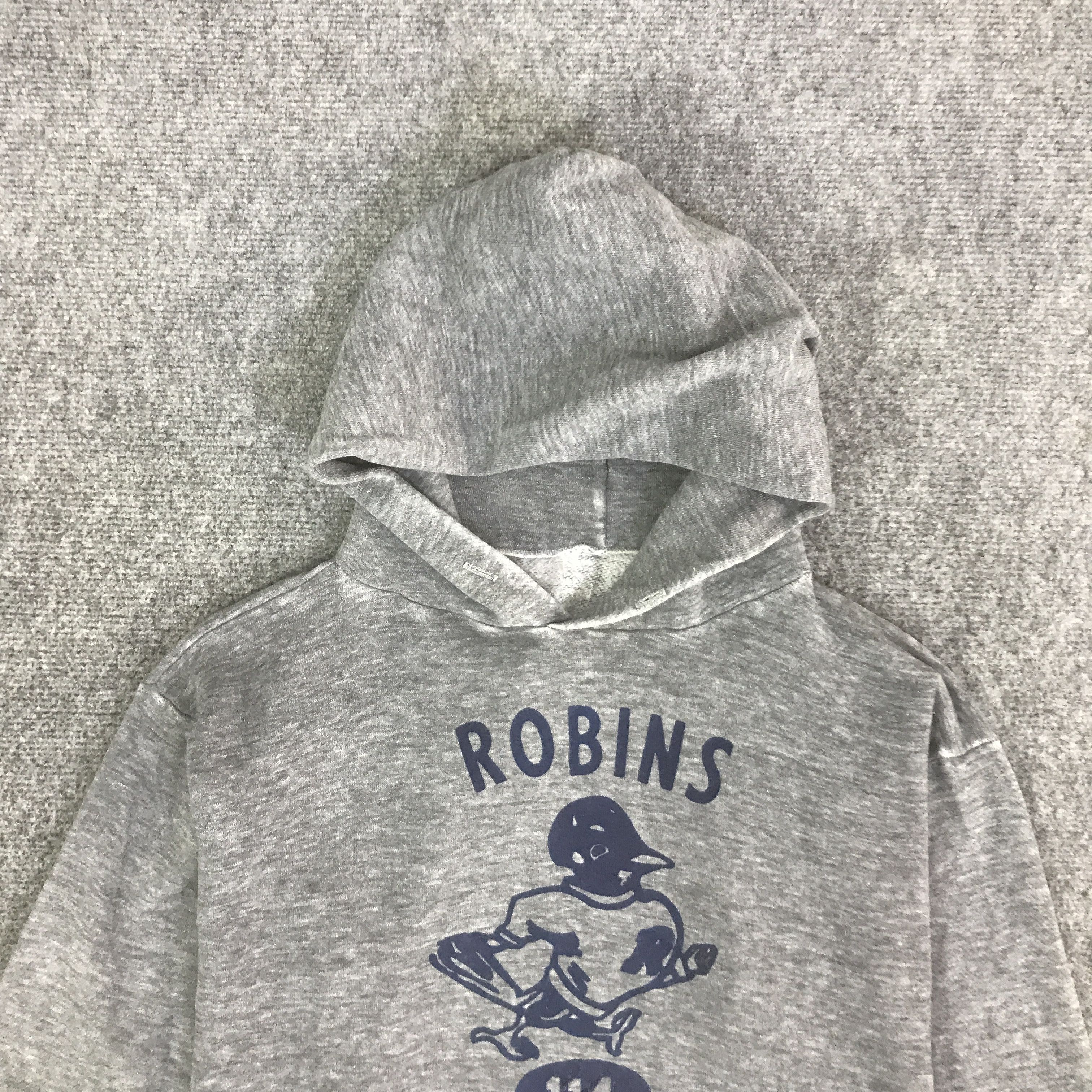 Vintage VTG ROBINS RUSSELL ATHLETIC HOODIE SWEATSHIRT K127B10 Size US L / EU 52-54 / 3 - 2 Thumbnail