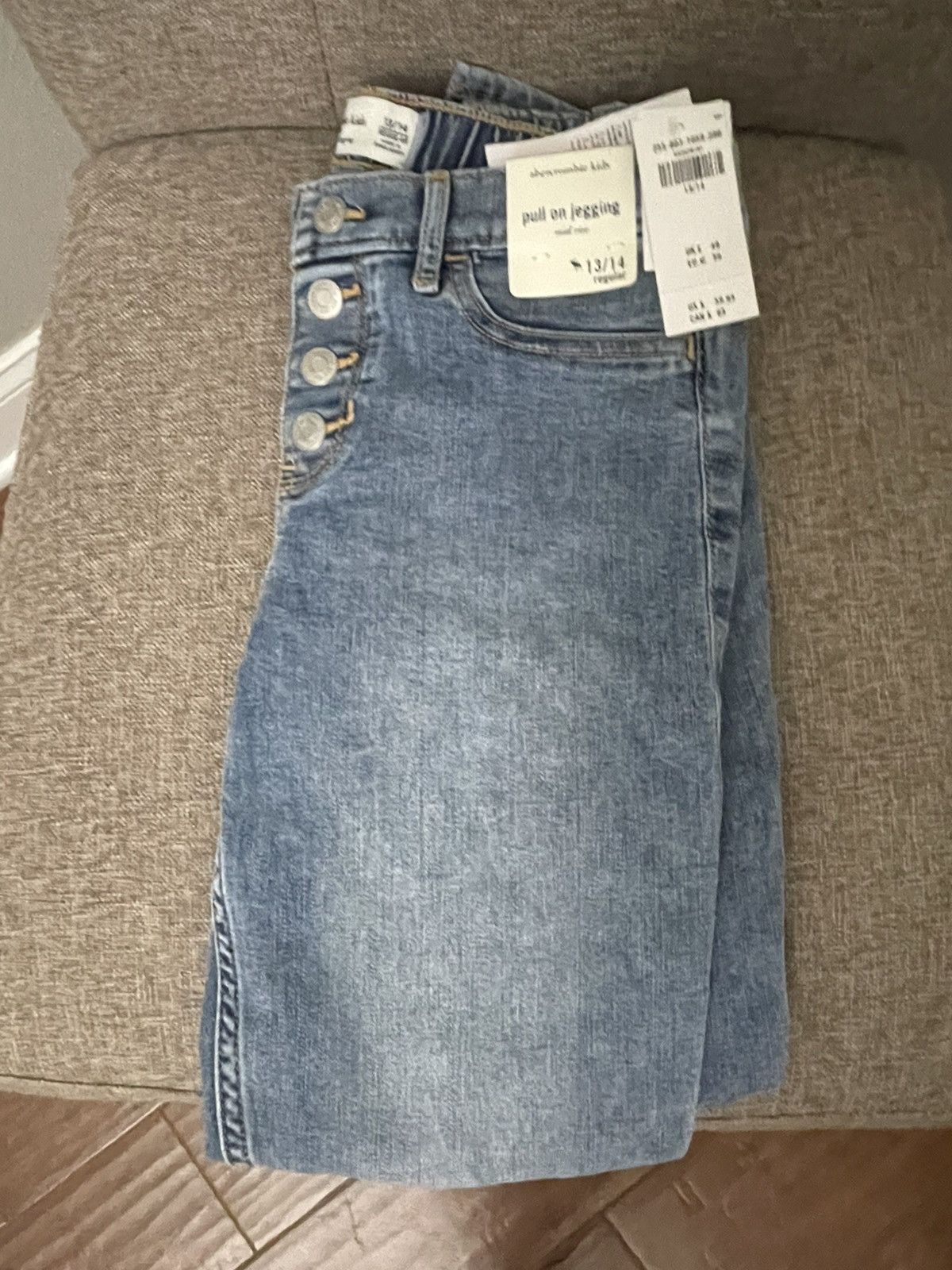 Abercrombie & Fitch Abercrombie kids pull on low rise jeggings size 13/14 Size 22" - 3 Thumbnail